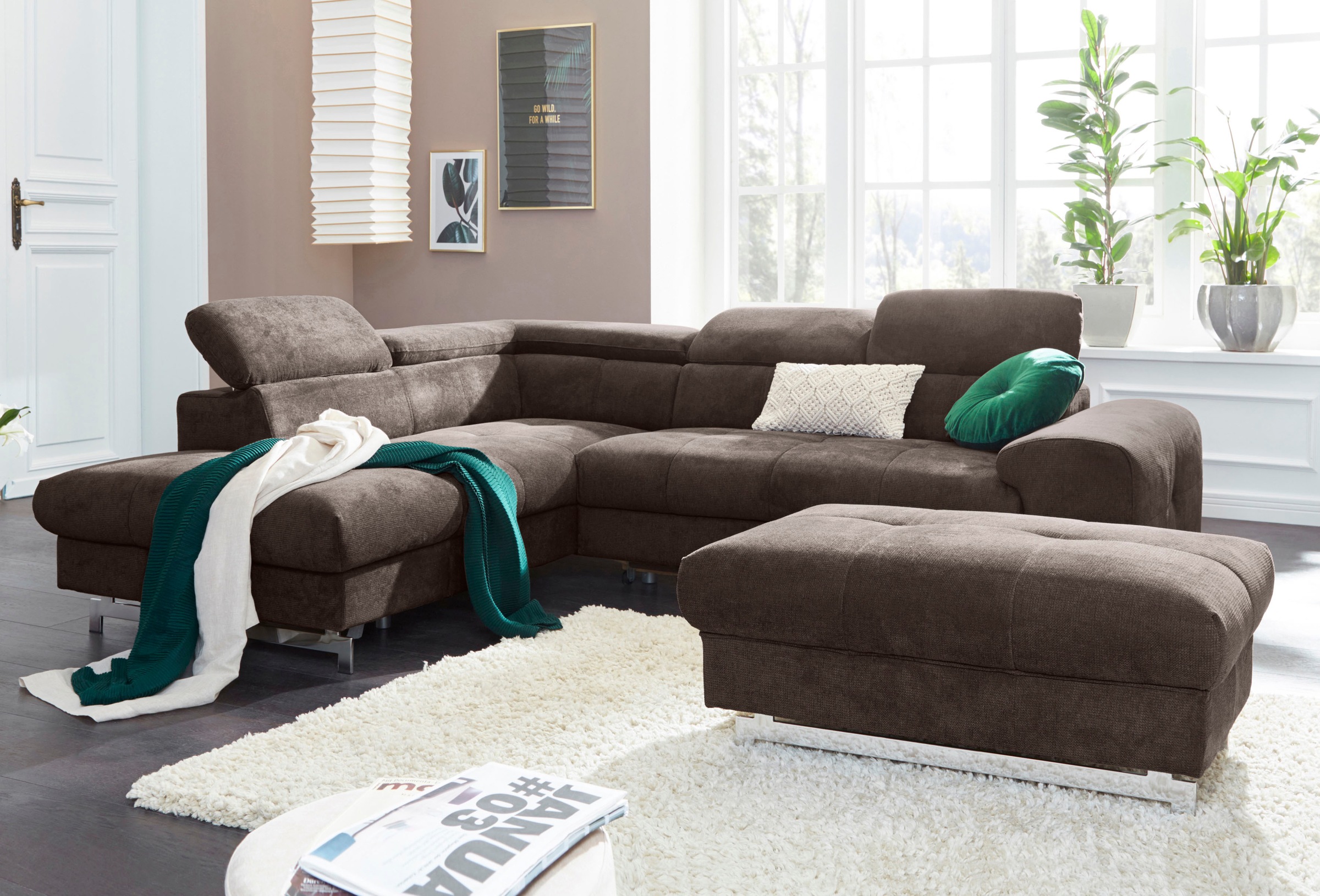 COTTA Polstergarnitur »Chef L-Form« Set, 2 Stk. tlg. Set bestehend aus: Eck günstig online kaufen