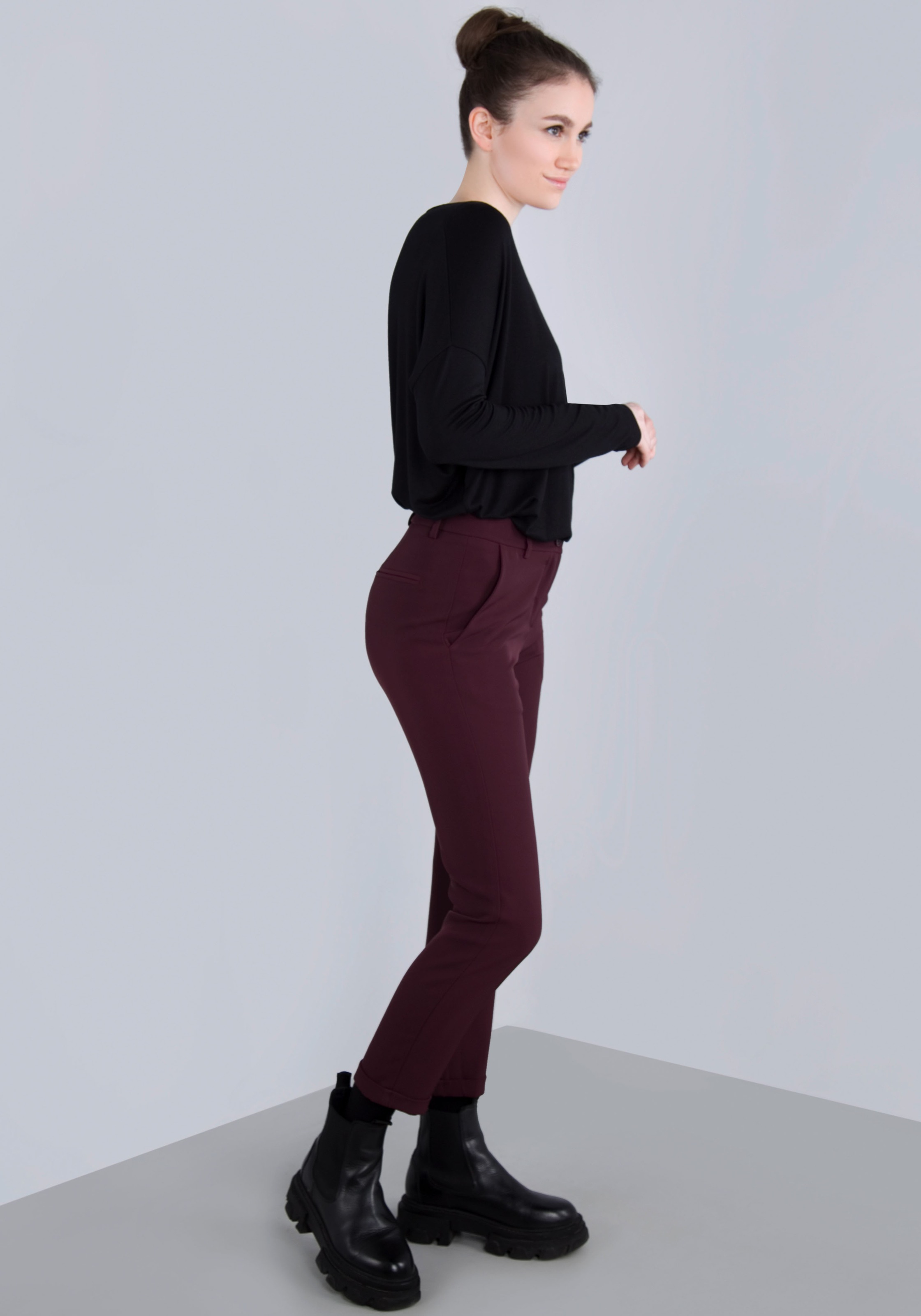 IMPERIAL Webhose  mit Stretch und Umschlagsaum