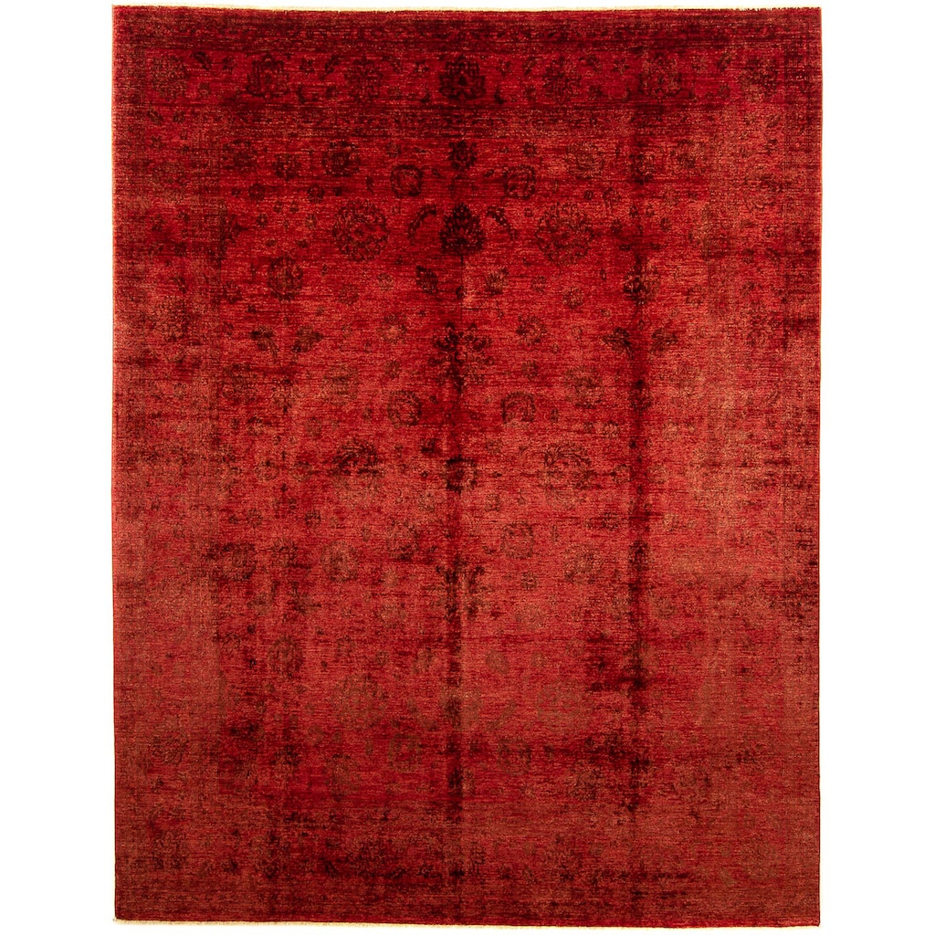 morgenland Orientteppich »Ziegler - 343 x 295 cm - dunkelrot«, rechteckig, Wohnzimmer, Handgeknüpft, Einzelstück mit Zertifikat