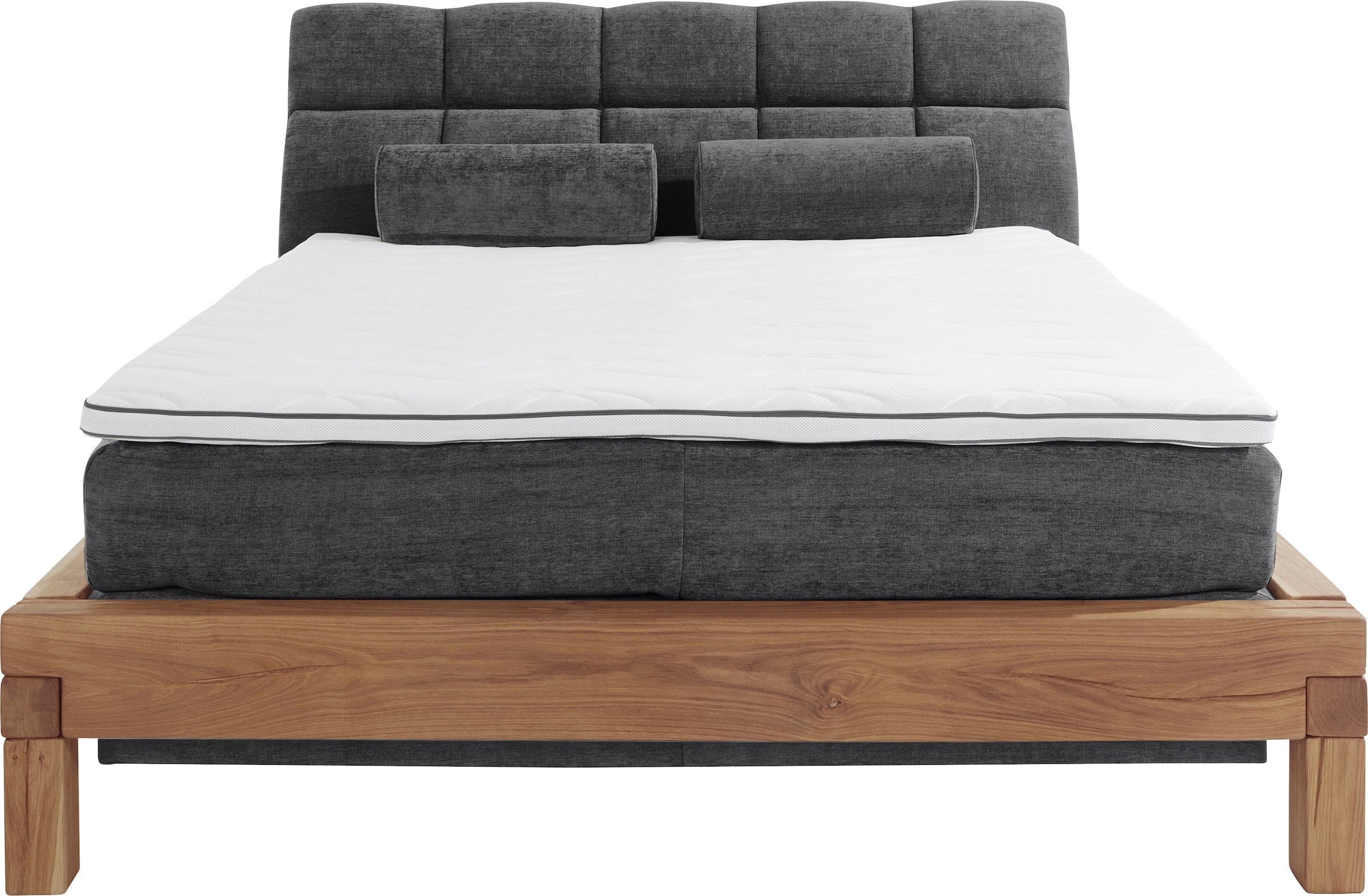 Home affaire Boxspringbett »Villads«, Liegefläche: 160/200 cm aus Balkeneiche, Inside-Boxspring-Unterbau