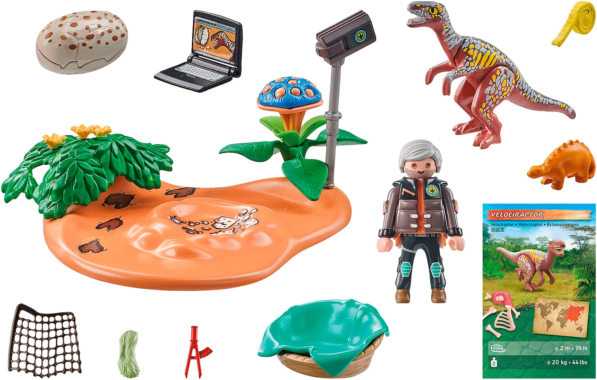 Playmobil® Konstruktions-Spielset »Stegosaurusnest mit Eierdieb (71526), Dinos«, (29 St.), Made in Europe