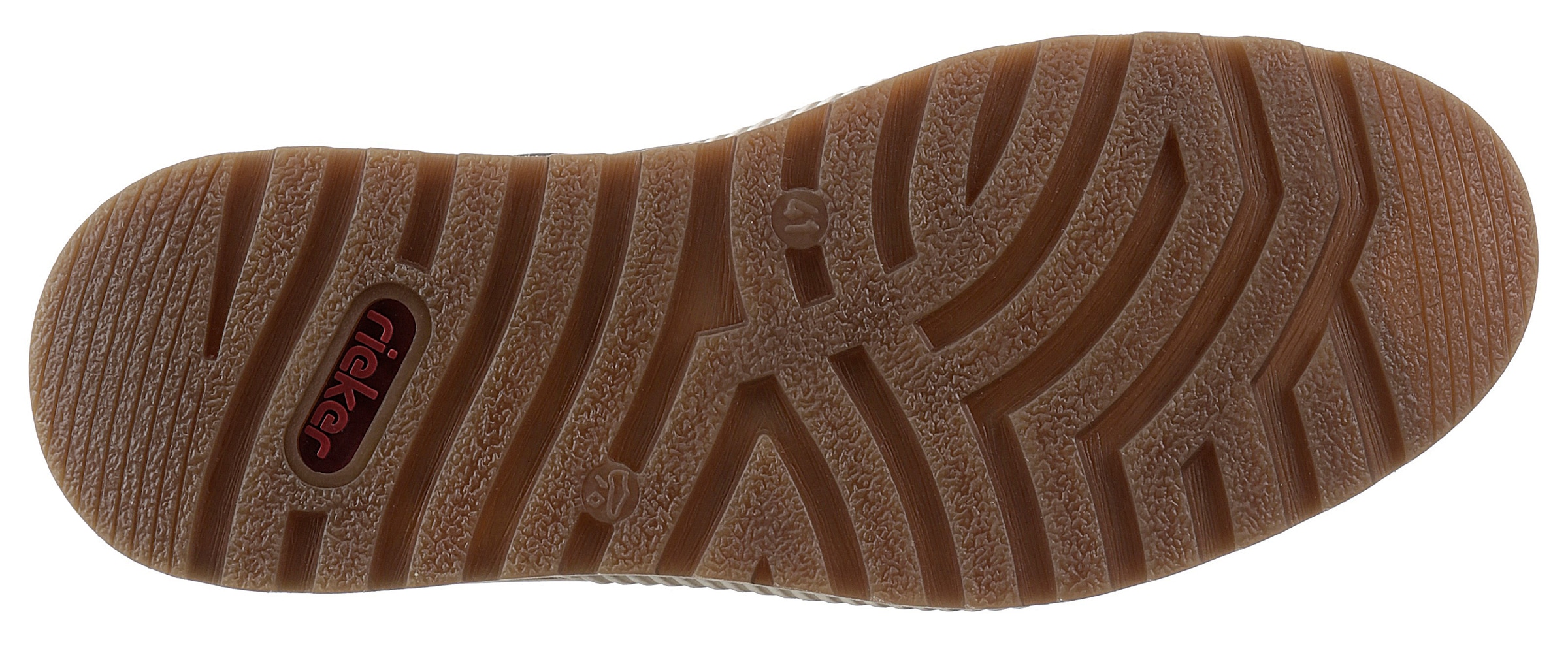 Rieker Sneaker, Freizeitschuh, Halbschuh, Schnürschuh mit Kontrastbesatz