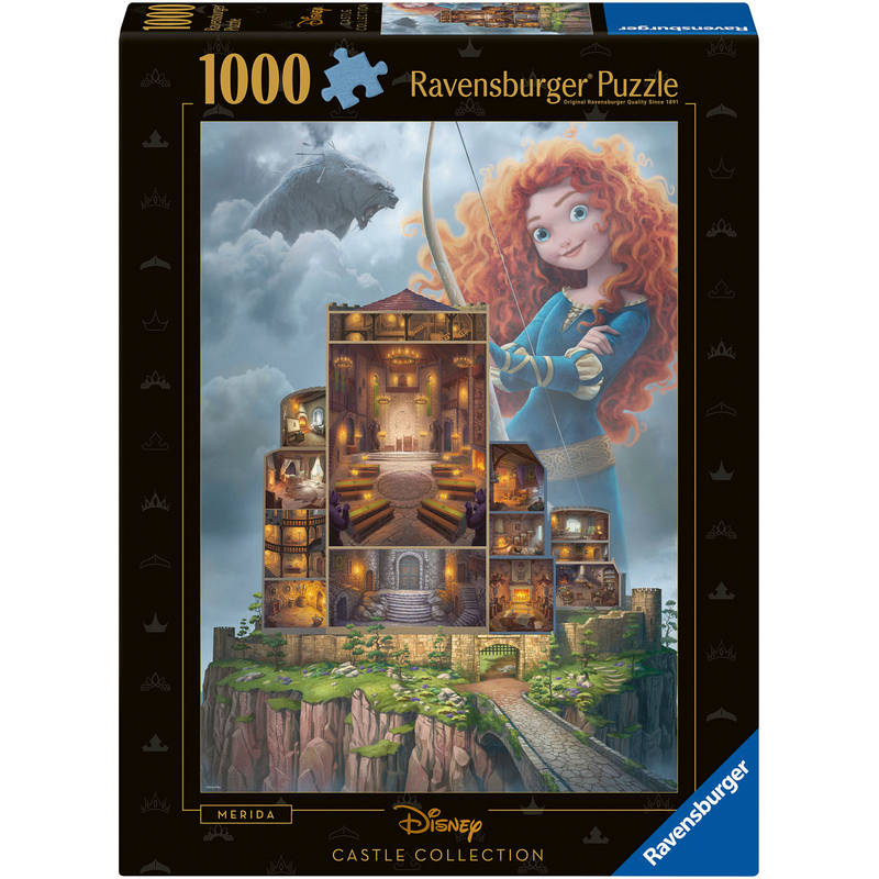 RAVENSBURGER Puzzle »Castle Collection - Disney Princess, Merida« Made in Germany bunt