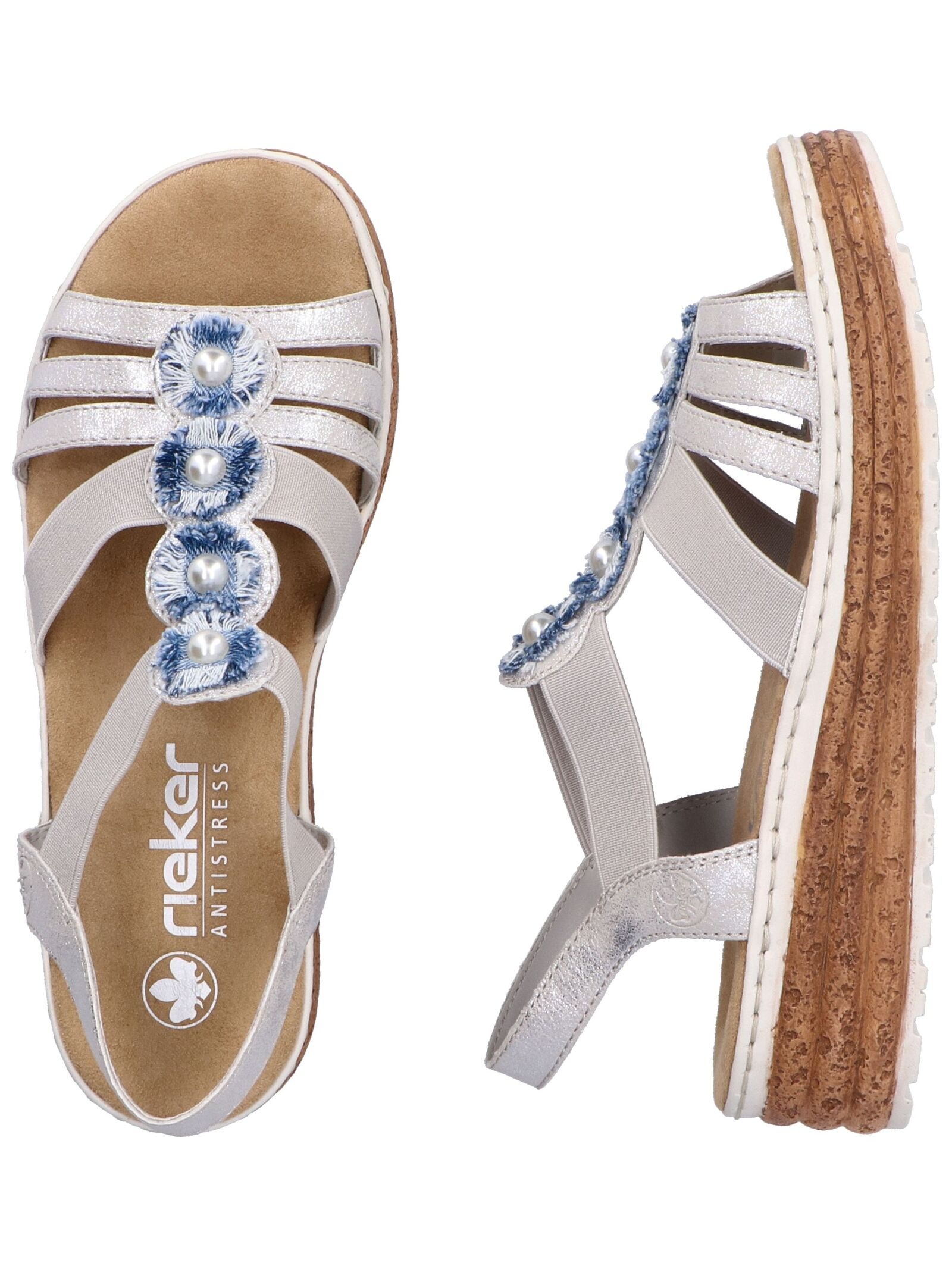Rieker Keilsandalette »Rieker Sandalen Lederimitat«