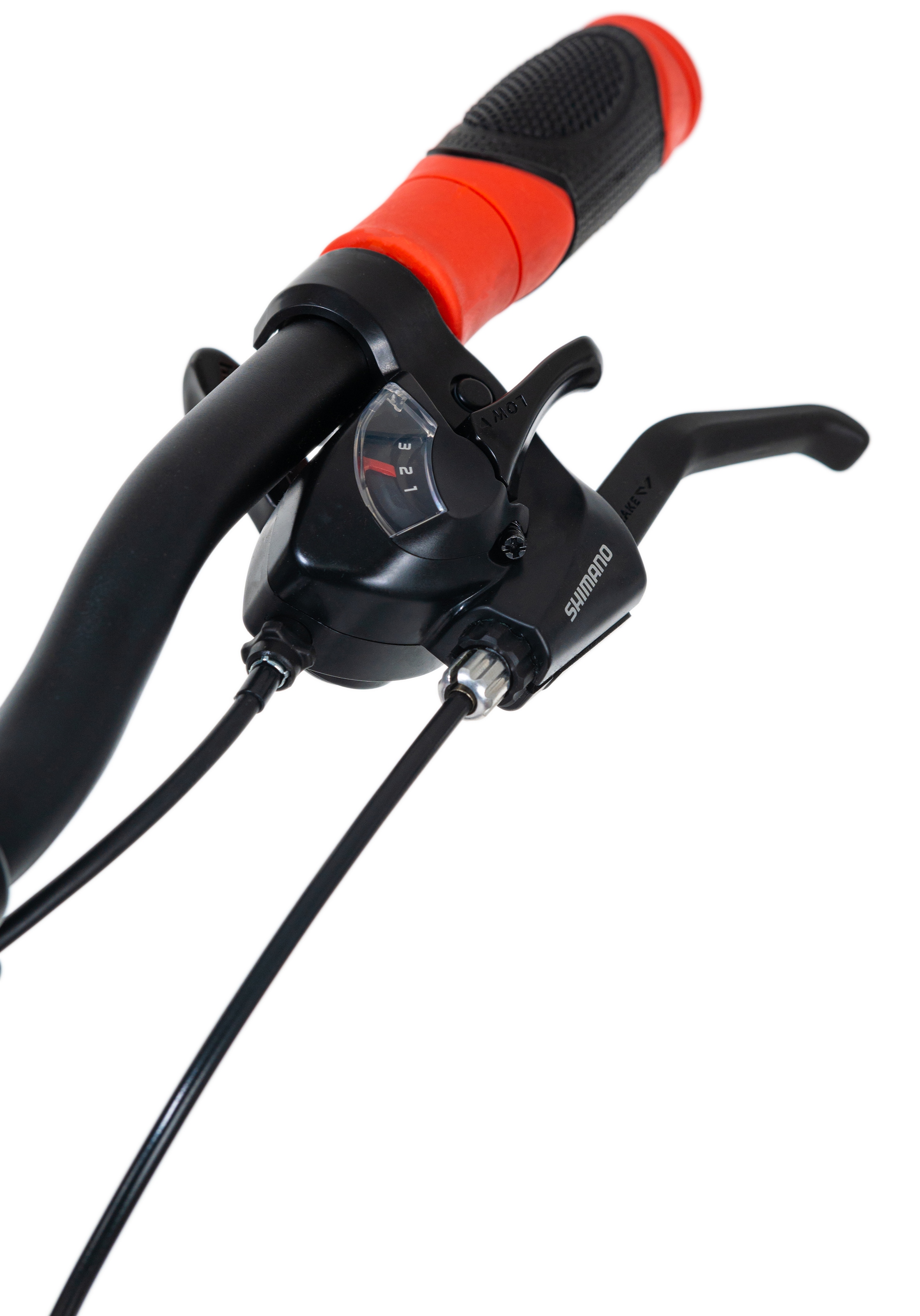 KS Cycling Mountainbike »Hardtail 27,5'' Morzine schwarz-rot 21 Gänge« 21 Gang Kettenschaltung