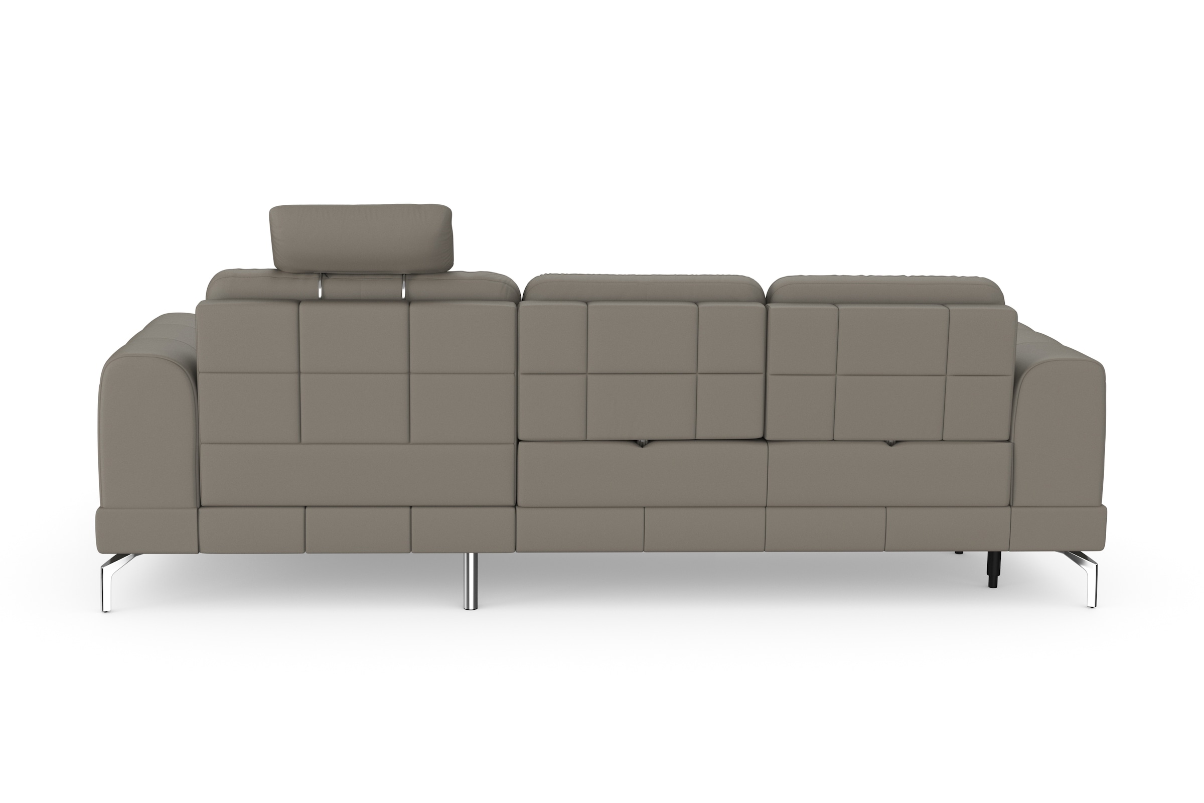 sit&more Ecksofa »Bendigo L-Form«, inklusive Sitztiefenverstellung, Bodenfreiheit 15 cm, 2 Fußfarben