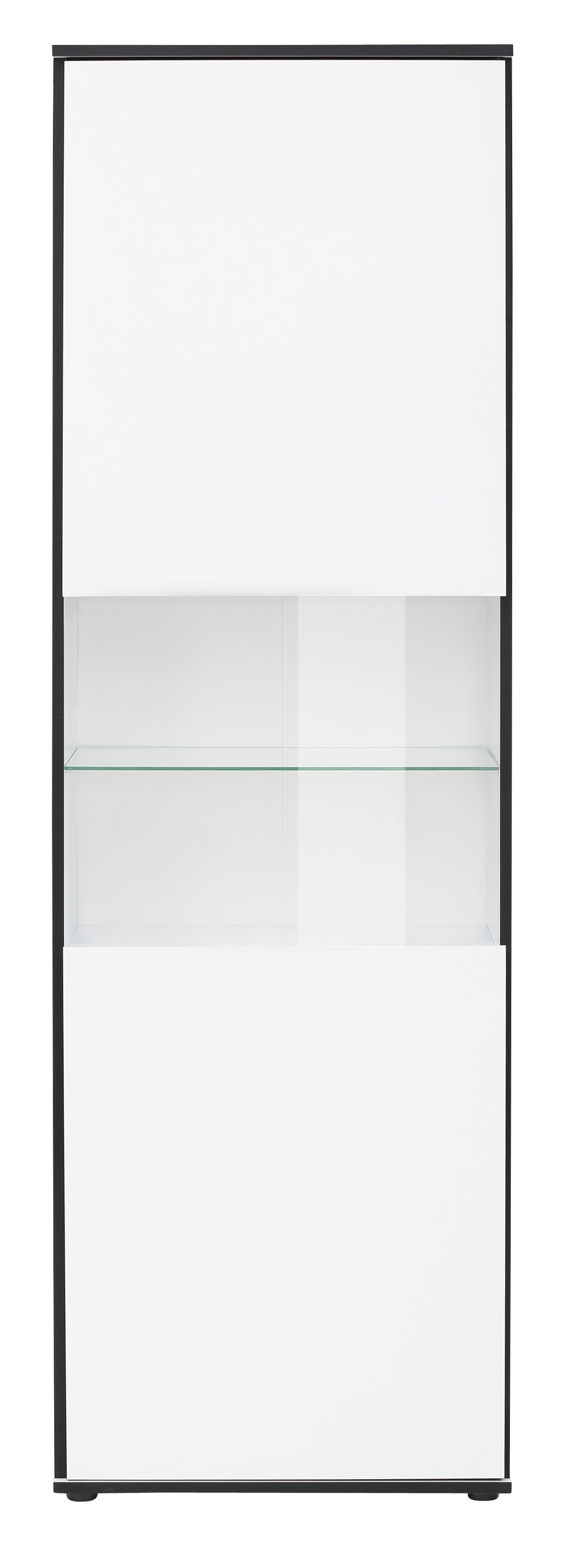 HELA Vitrine »Ariana«, mit angeschrägten Griffmulden, Höhe 195 cm