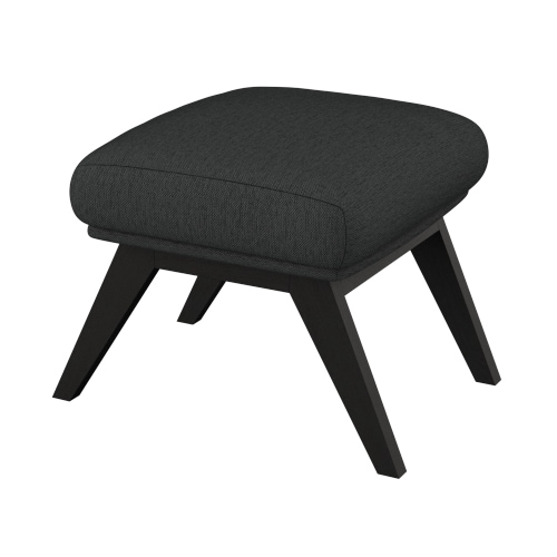 FLEXLUX Polsterhocker »Adria«, Fuß schwarz, Fußhocker für Ohrensessel günstig online kaufen