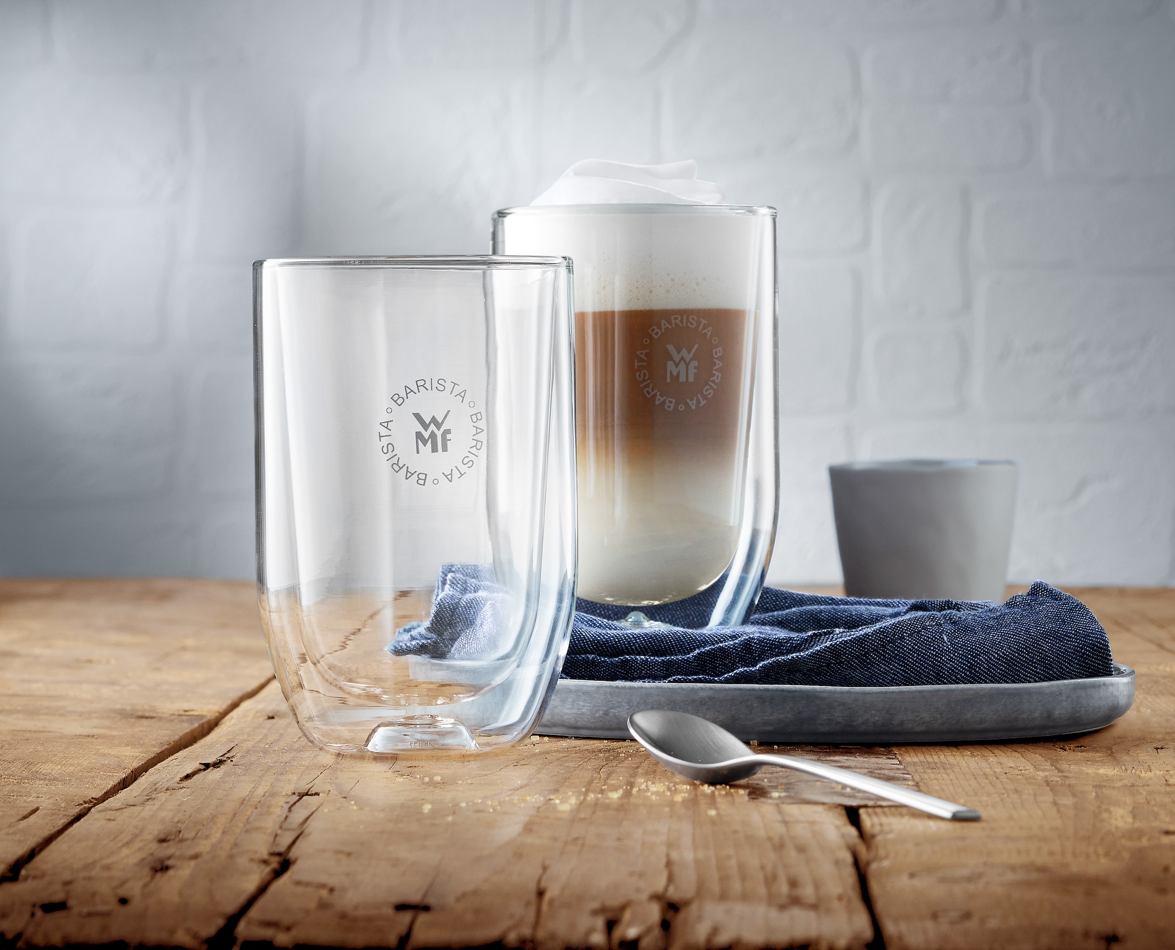 WMF Kaffeeservice »Barista«, (Set, 2 tlg.), doppelwandiges hitzebeständiges Glas, stilvoll, kein Kondenswasser