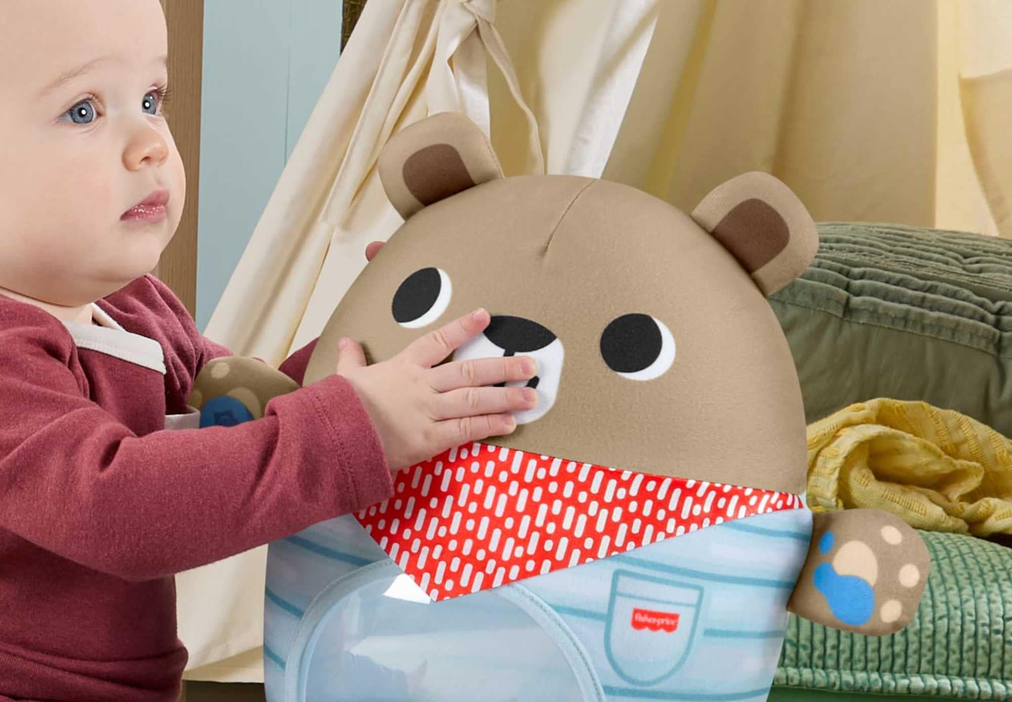 Fisher-Price® Greifling »Camping-Freunde Wackelbär«