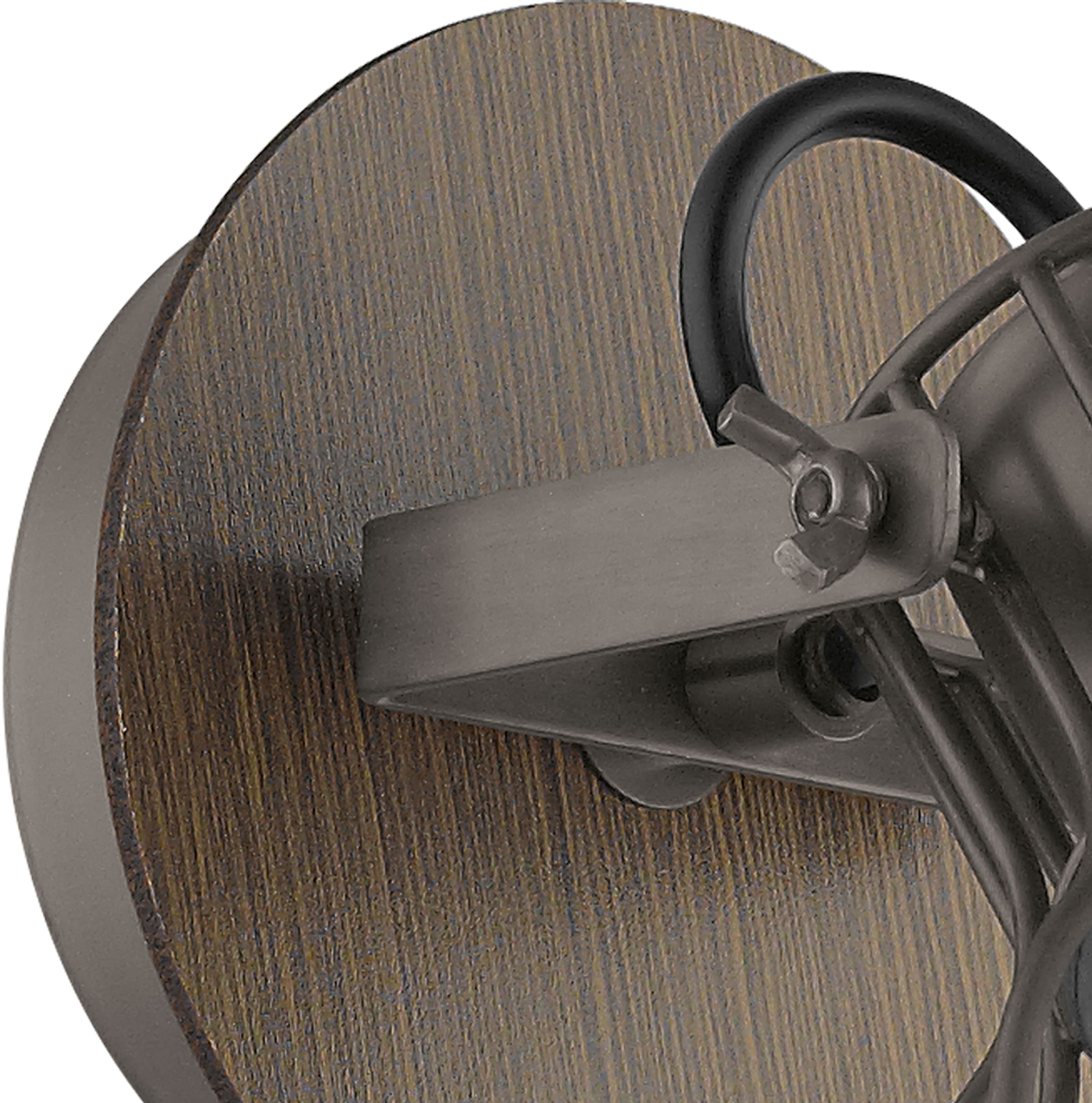 EGLO Deckenspot »SAMBATELLO Deckenstrahler, Holz und Stahl, E27, IP20, Flurlampe, Lampe«, 3 flammig, Leuchtmittel E27 | Leuchtmittel wechselbar-ohne Leuchtmittel, Spot - L57,5 x B9 cm - braun, silber - 3X40W exkl.