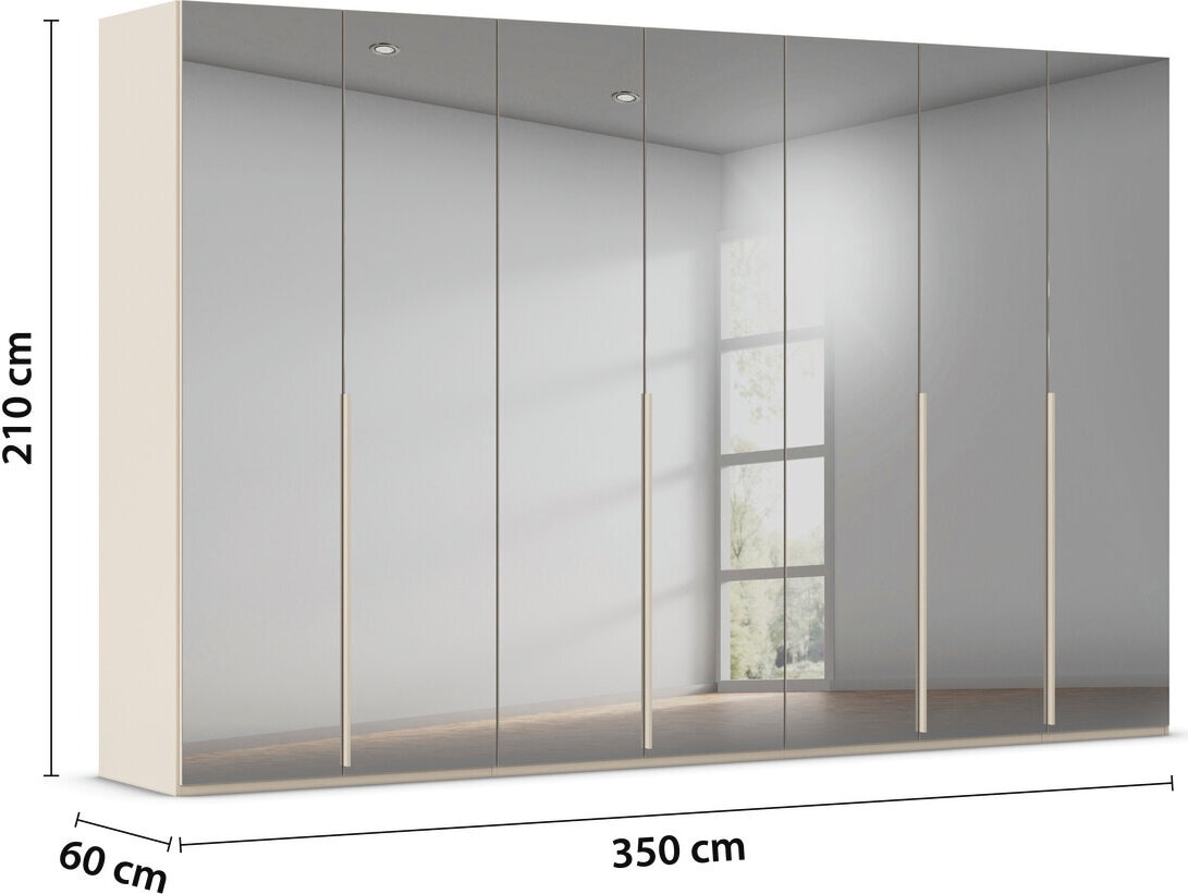 LeGer Home by Lena Gercke Kleiderschrank »Schrank Garderobe Ankleide Schlafzimmer Flur Serina«, (in 3 verschiedenen Ausstattungen BASIC/CLASSIC/PREMIUM), in 6 Breiten (101 - 401 cm) mit Front Glas oder Dekor MADE IN GERMANY