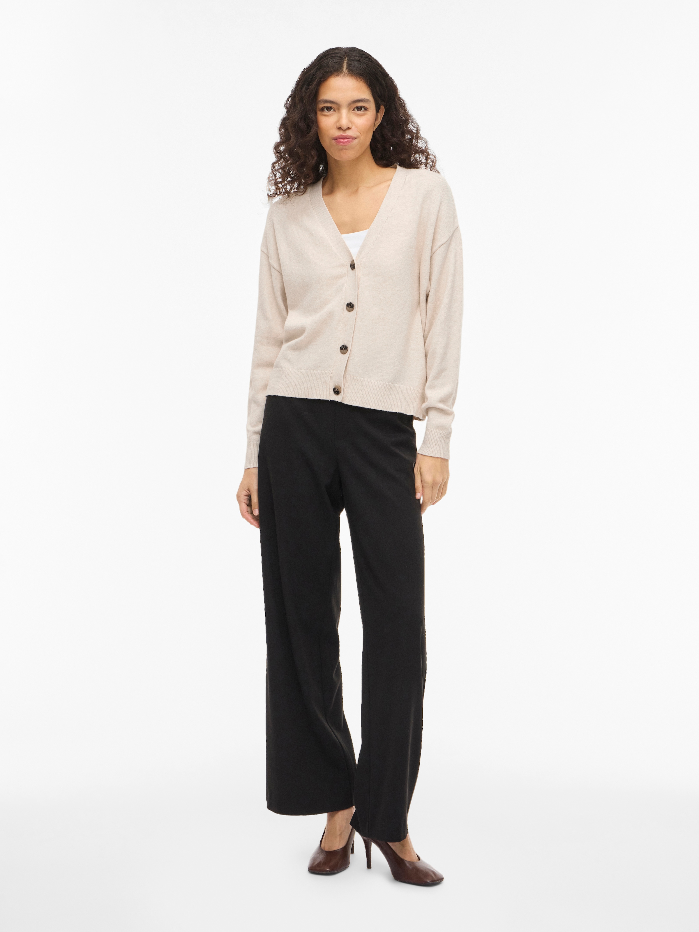 Vila Strickjacke »VIRIL V-NECK KNIT CARDIGAN - NOOS«