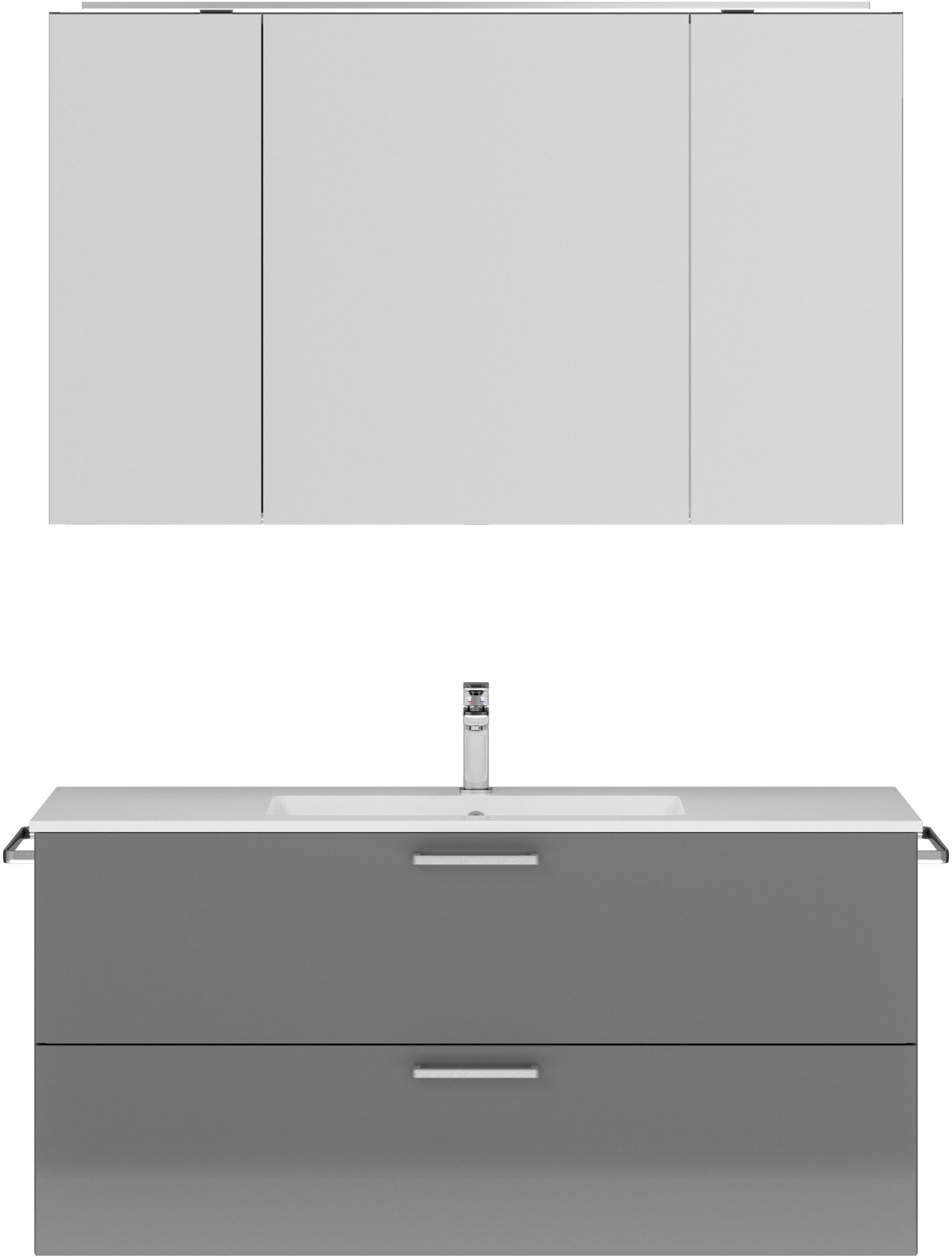 nobilia® Badmöbel-Set »Tolvina« vormontiert, mit Soft-Close, 2 Stk. tlg. günstig online kaufen