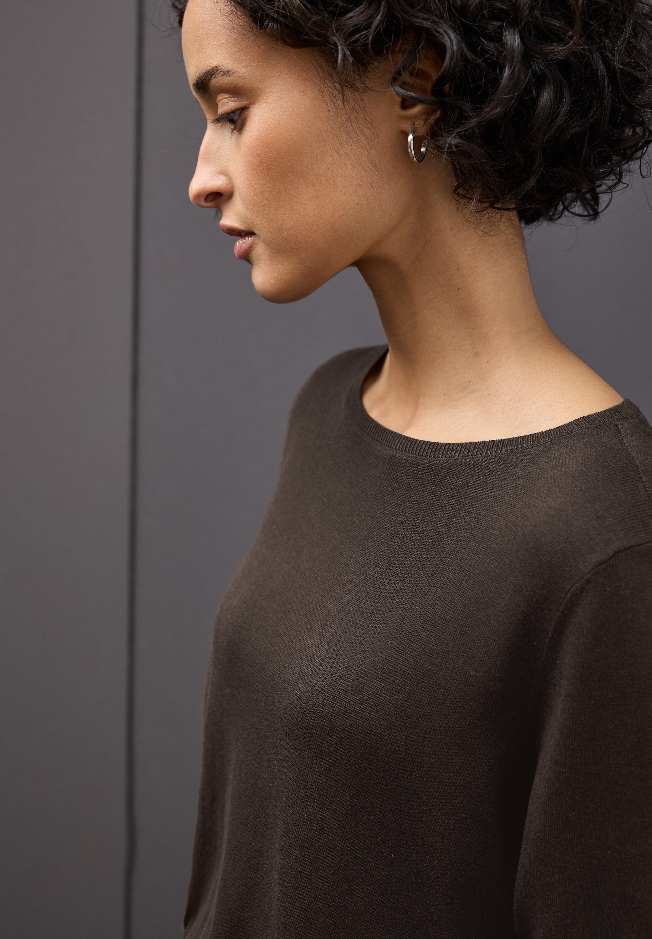 STREET ONE Strickpullover, mit U-Boot-Ausschnitt