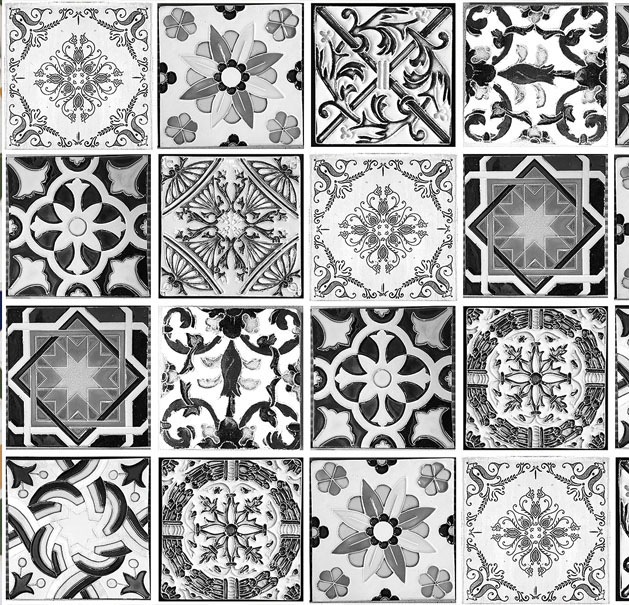 EXPRESS KÜCHEN Küchenrückwand »Retro 1« grau