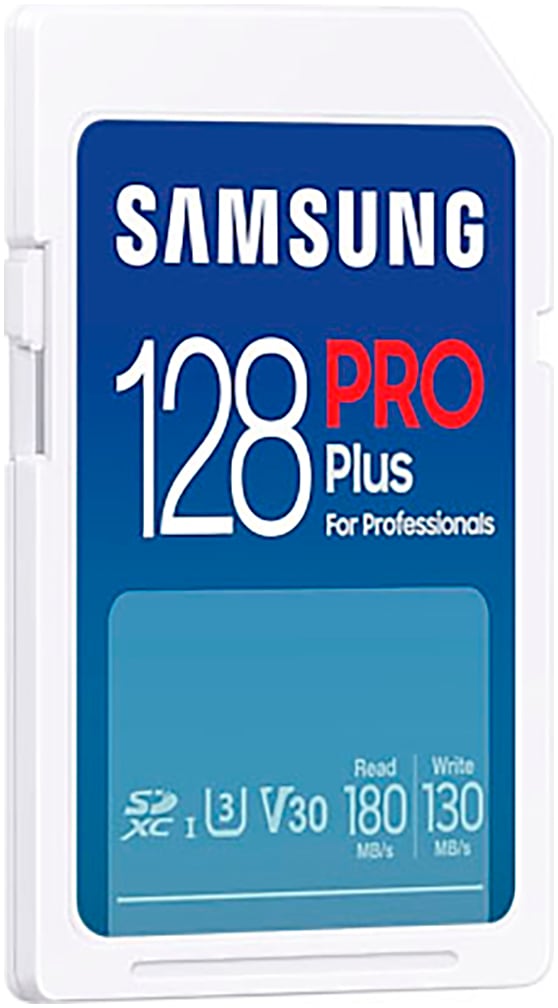 Samsung Speicherkarte »PRO Plus SD (2023) + USB-Kartenleser«, (Video Speed Class 30 (V30)/UHS Speed Class 3 (U3) 180 MB/s Lesegeschwindigkeit)