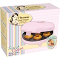 bestron Waffeleisen »Donut-Maker ADM218SDP«, 700 W, im Retro Design, Sweet Dreams, Antihaftbeschichtung, Rosa