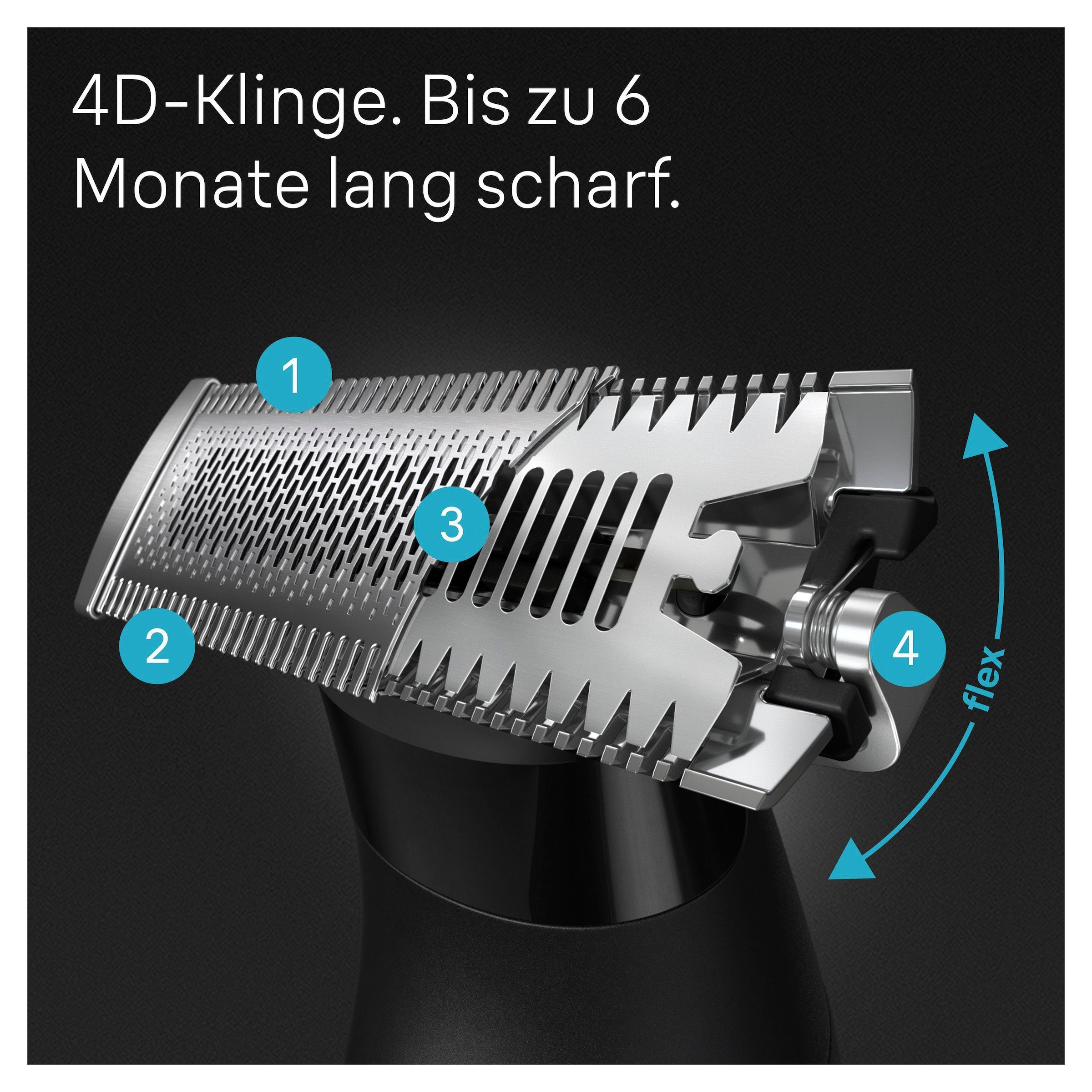 Braun Ersatzscherteil »Series X XT20«, (1 St.), 4D-Metallklinge