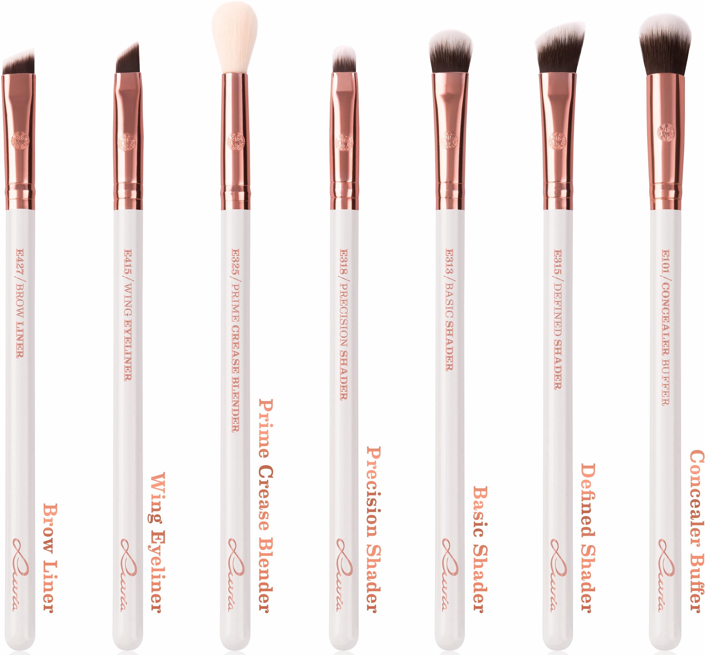 bestellen »Essential jetzt Kosmetikpinsel-Set (15 Brushes Pinseltasche), Feather White«, Luvia tlg., inkl. - vegan Cosmetics