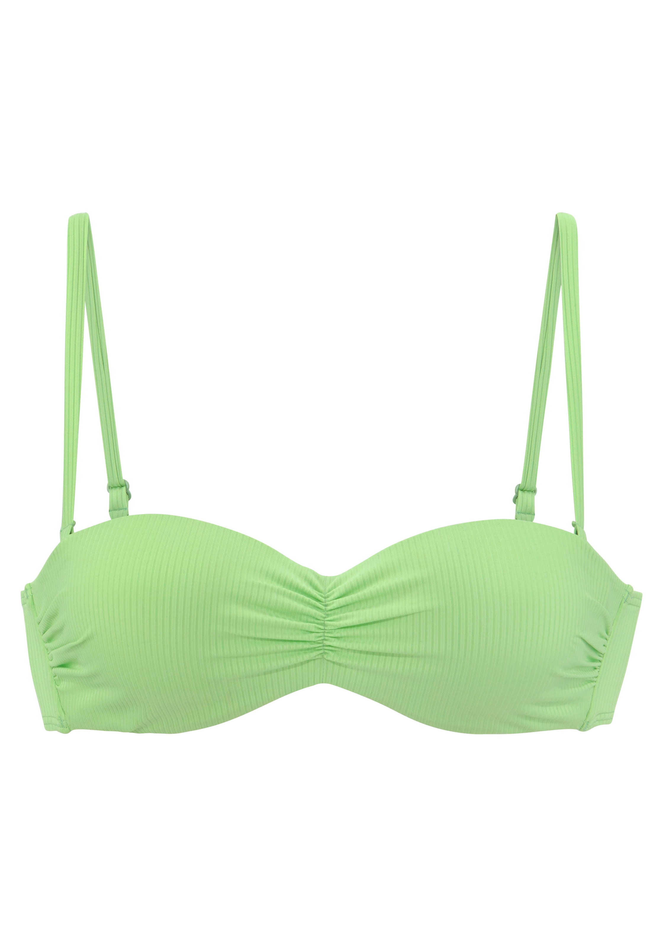 Venice Beach Bandeau-Bikini-Top »Lucky«, aus gerippter Strukturware