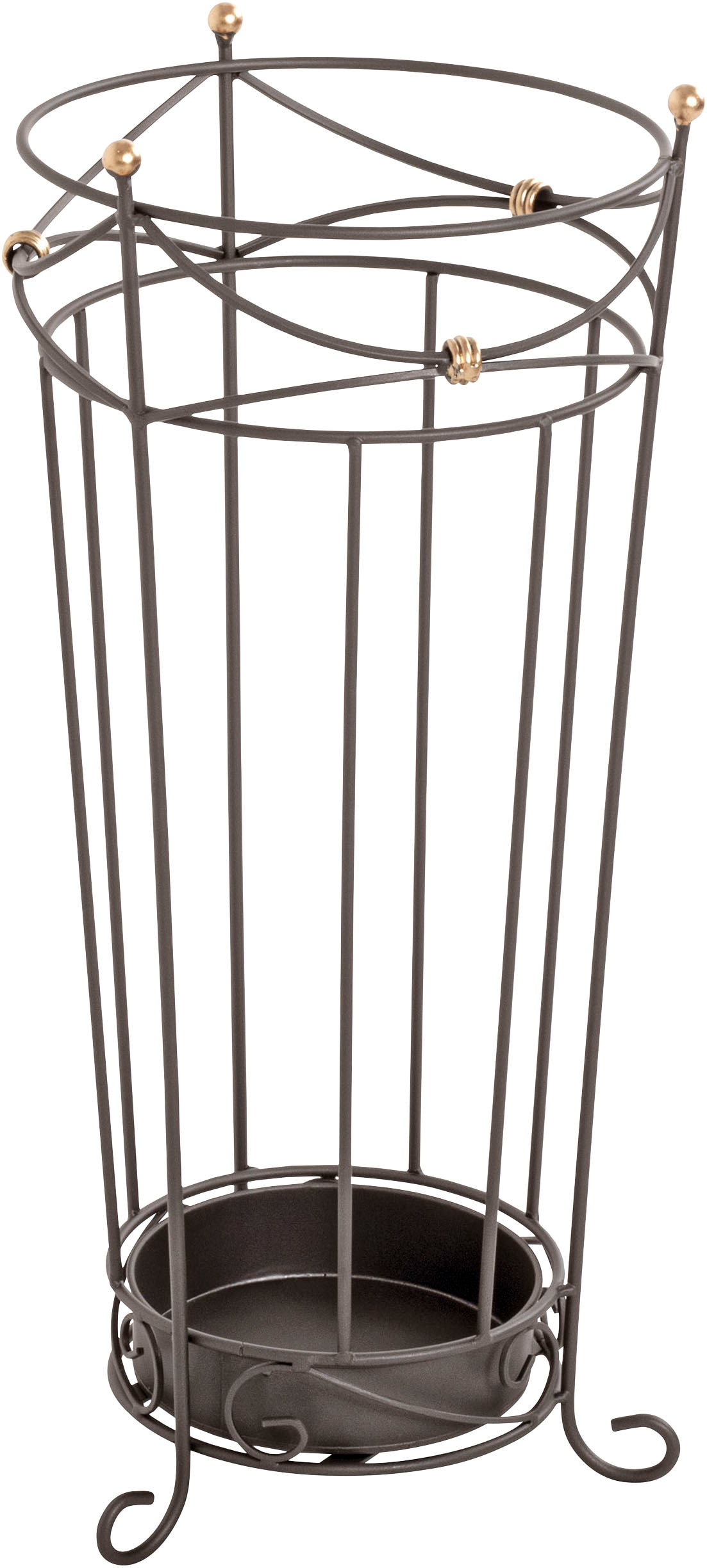 HAKU Schirmständer »Regenschirmständer, Schirmkorb« konisch - aus Metall Anthrazit - Ø/H 24/55 cm