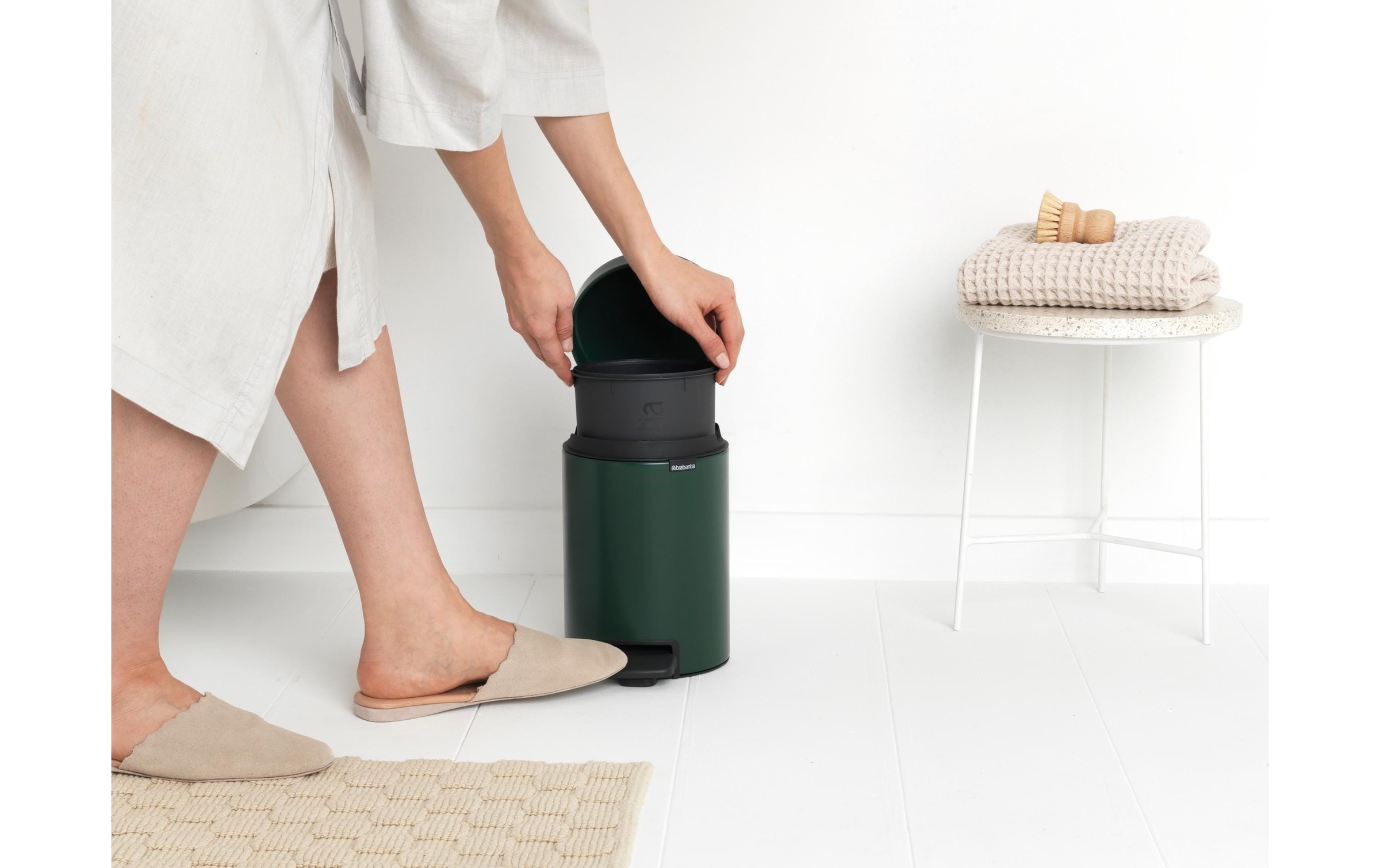 Brabantia Kosmetikeimer »NewIcon 3 l, Dunkelgrün« 1 Behälter