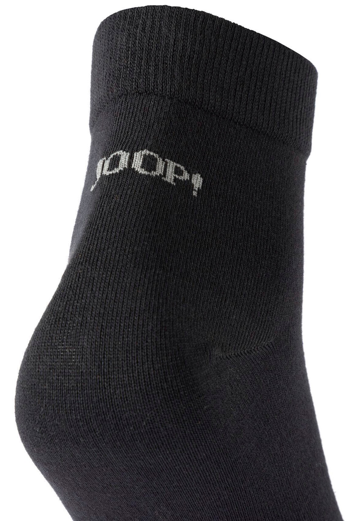 JOOP! Kurzsocken »premium essentials«, (4 Paar), mit Logoschriftzug an der Ferse