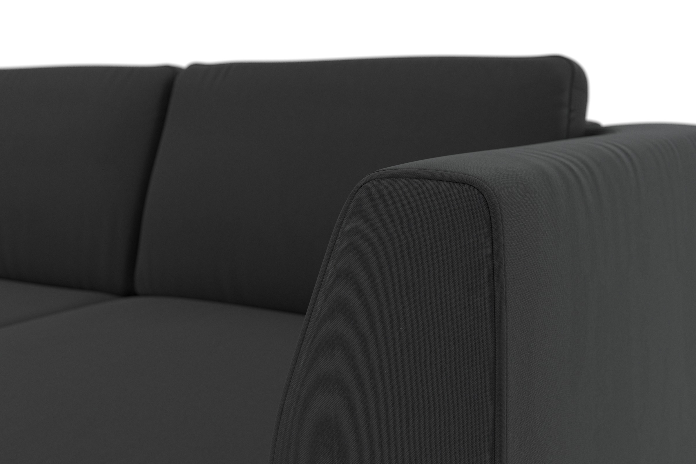 sit&more Ecksofa »Olsen L-Form«, inklusive Sitztiefenverstellung, wahlweise mit Bettfunktion, 15cm hoch