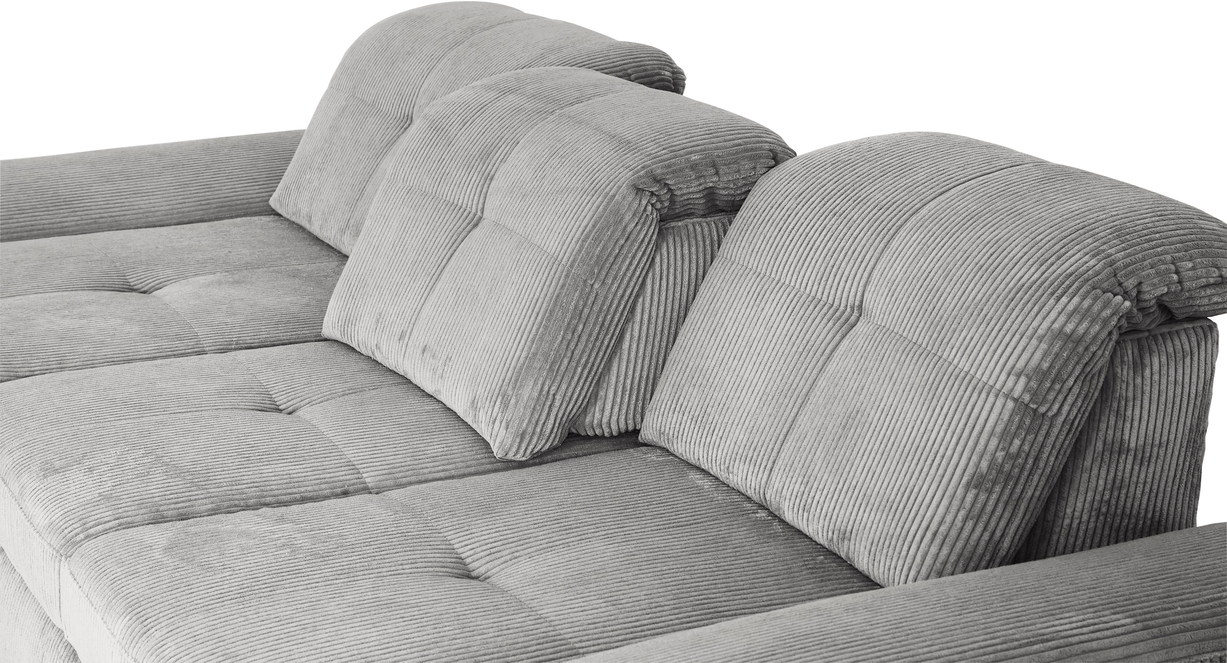 Die PlanBar Ecksofa »MP-IN16037 L-Form, Breite 289 cm, mit Kaltschaum-Polsterung« mit Sitztiefenverstellung & Zierkissen
