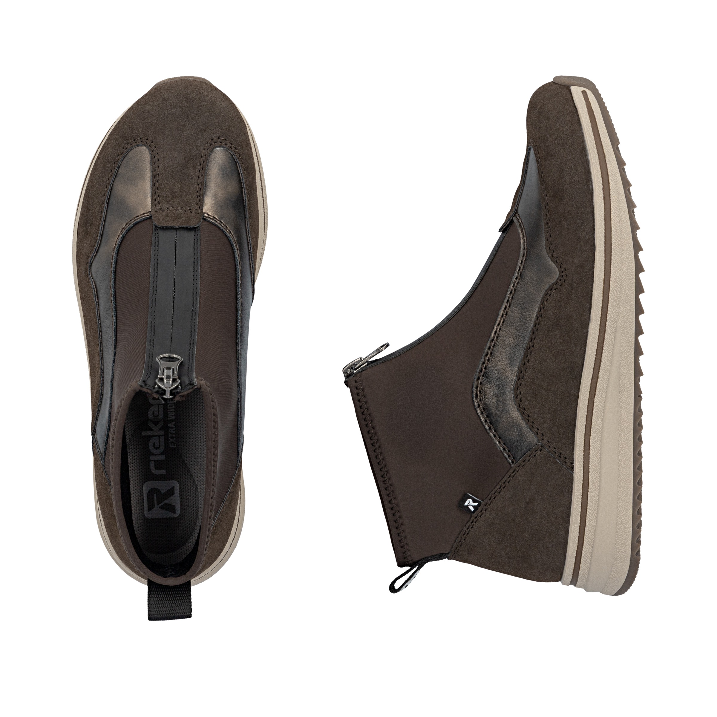 Rieker Sneakerboots  Stiefelette, High-Top Sneaker mit Reißverschluss vorne
