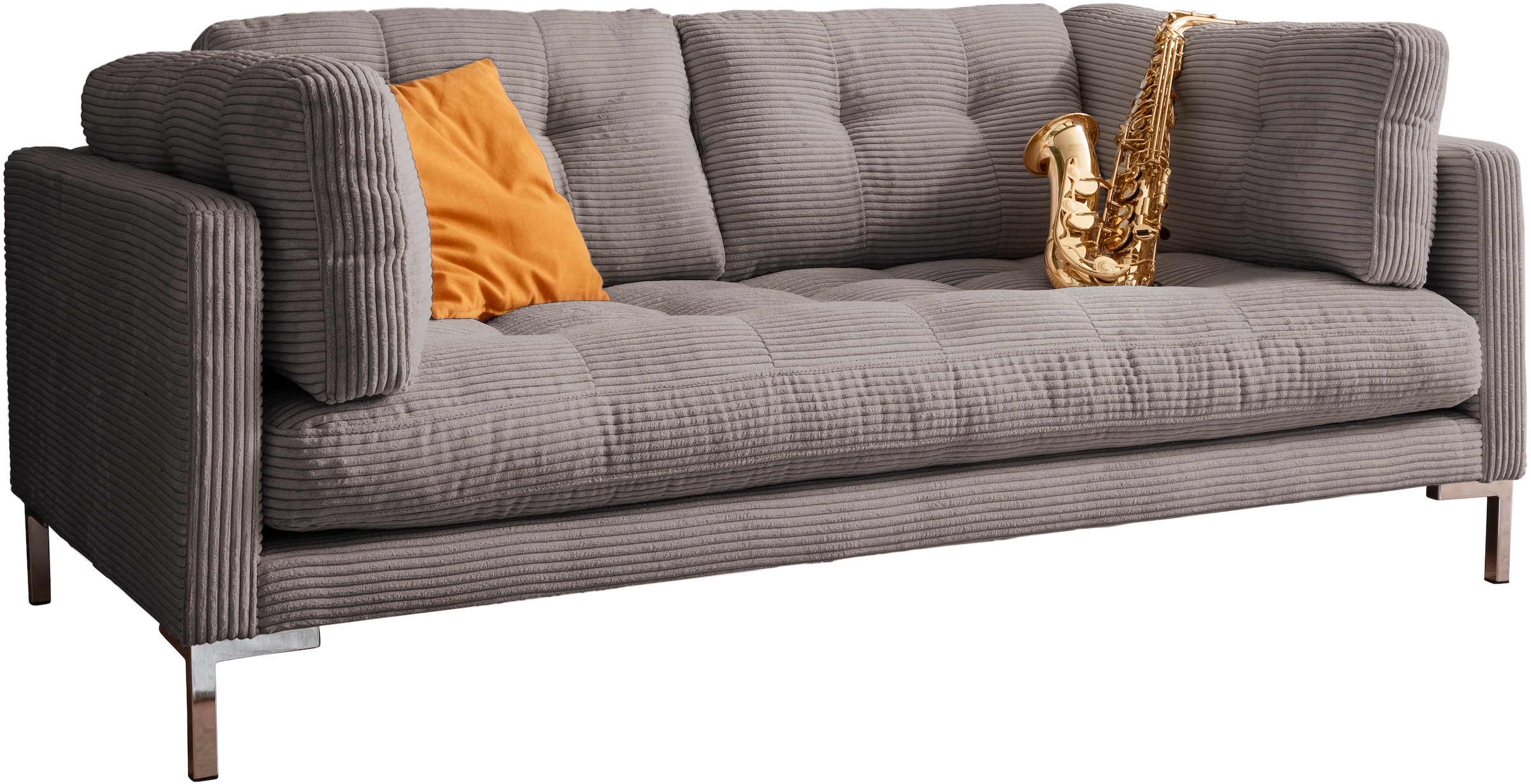 Trends by HG 2-Sitzer »Landau«, in Cord-Stoff mit Metallfuß