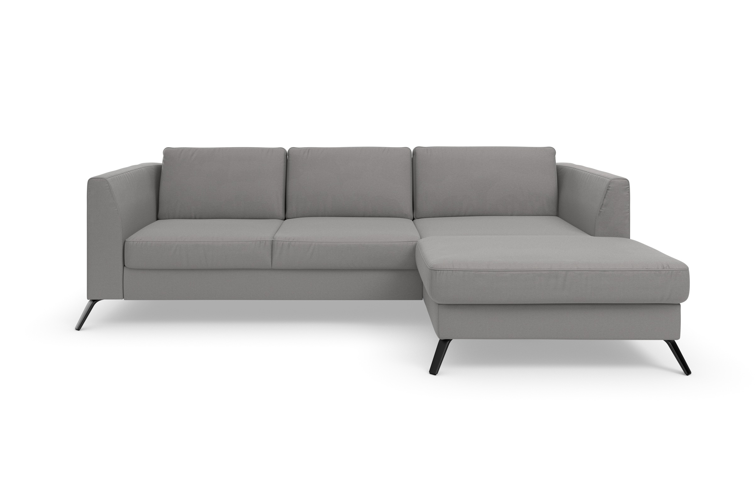 sit&more Ecksofa »Olsen L-Form«, inklusive Sitztiefenverstellung, wahlweise mit Bettfunktion, 15cm hoch