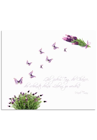 Artland Küchenrückwand »Lila Schmetterlinge an Lavendel«, (1 tlg.), selbstklebend in... kaufen