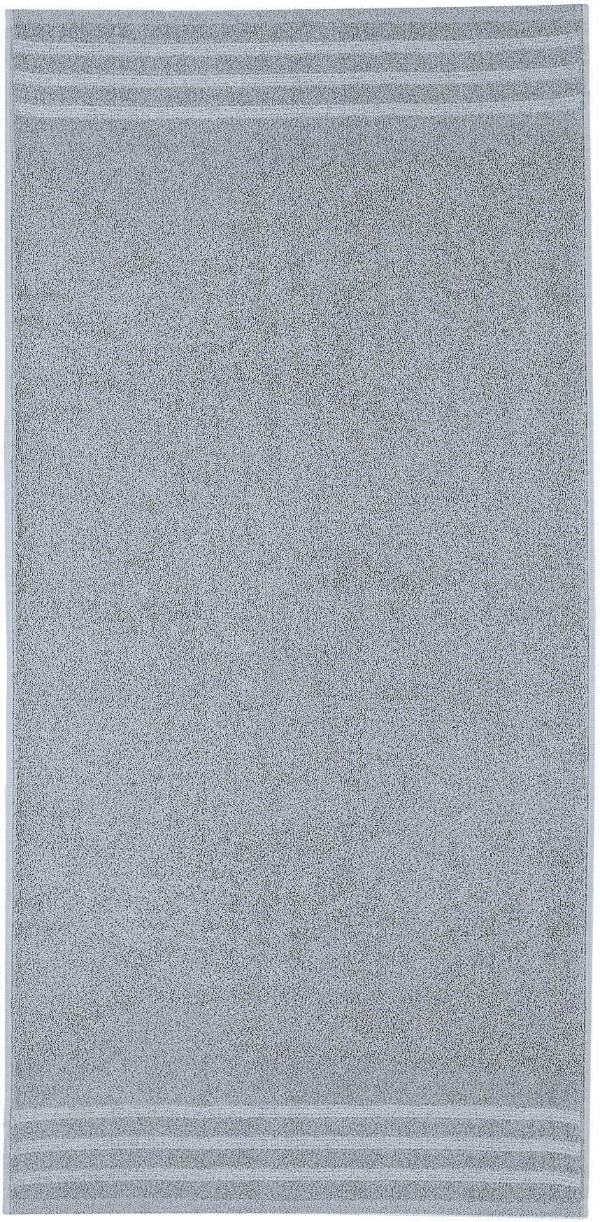 Kleine Wolke Handtuch Set »Royal, 4 Stück (2x Handtücher 50/100 cm + 2x Duschtücher 70/140 cm«, Set, 4 tlg., Frottier, Uni Farben, mit Bordüre, weich, in verschiedenen Sets erhältlich