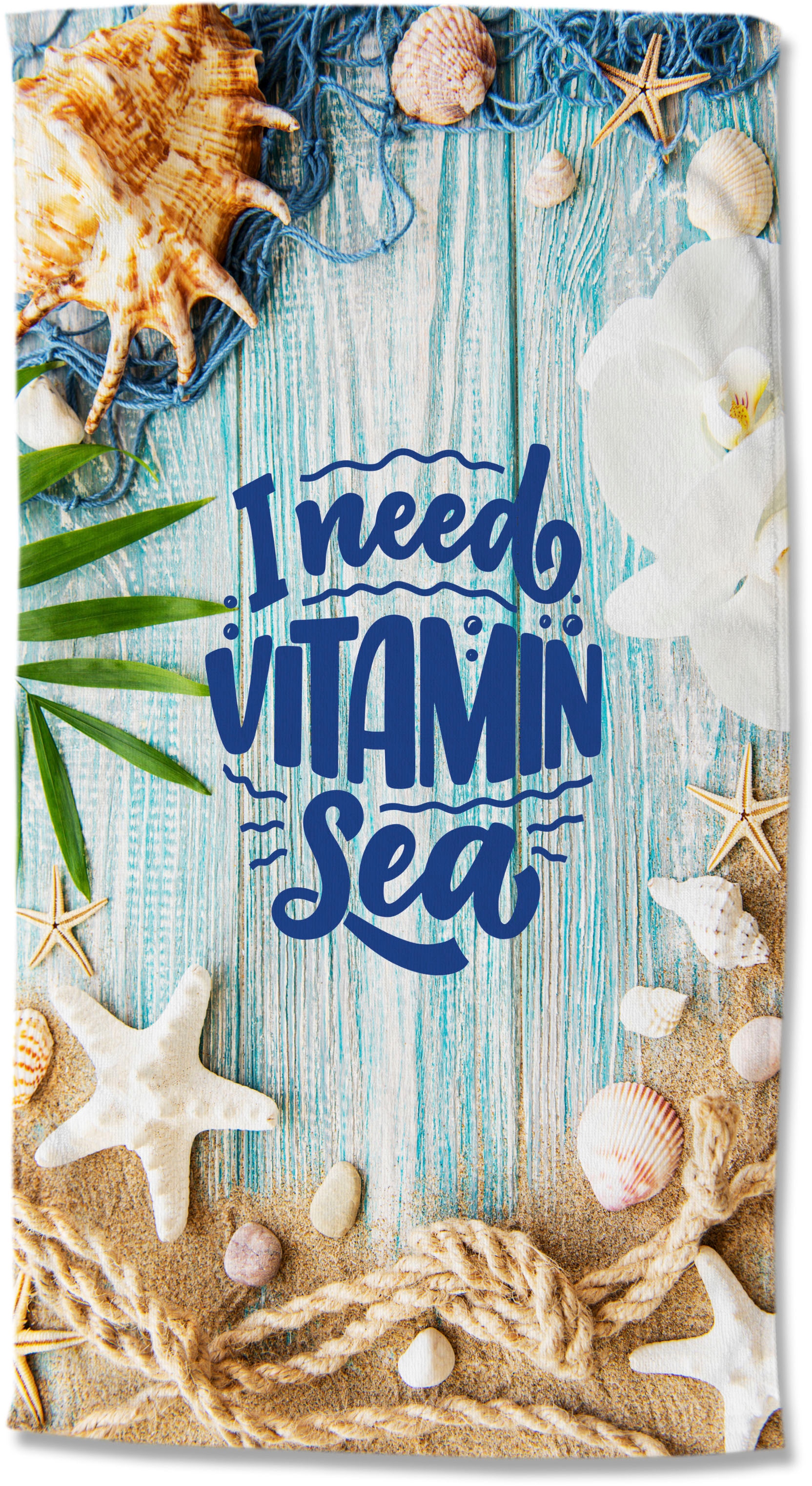 Strandtuch »Vitamin Sea«, (Packung, 1 St., 1 Strandtuch 100 x 180 cm), Mikrofaser,...