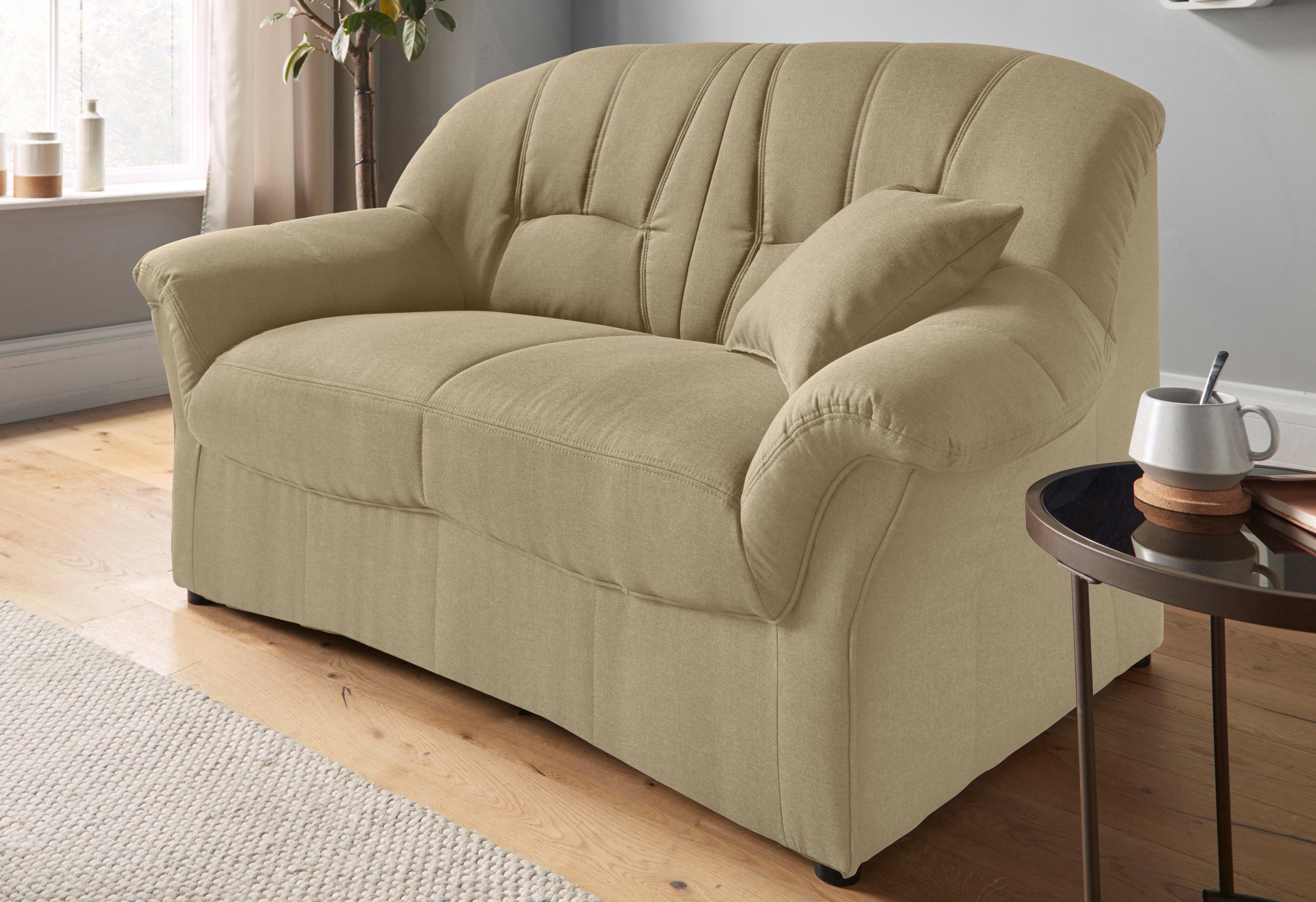 DOMO collection 2-Sitzer »Bahia zeitlos & elegantes Sofa, bequem«, inklusive Federkern