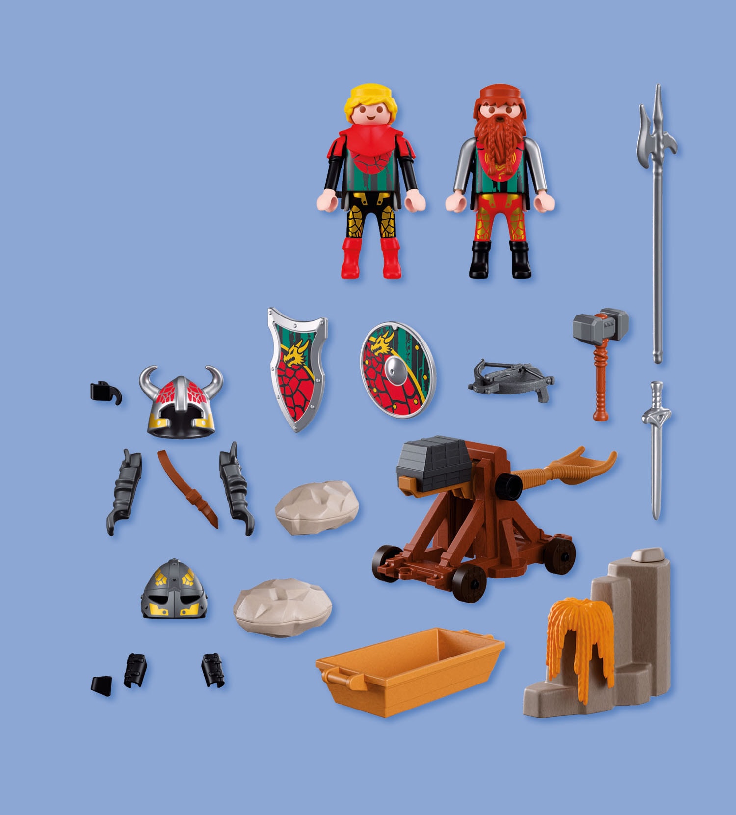 Playmobil® Konstruktions-Spielset »Steinkatapult Drachenritter (72117), Knights«