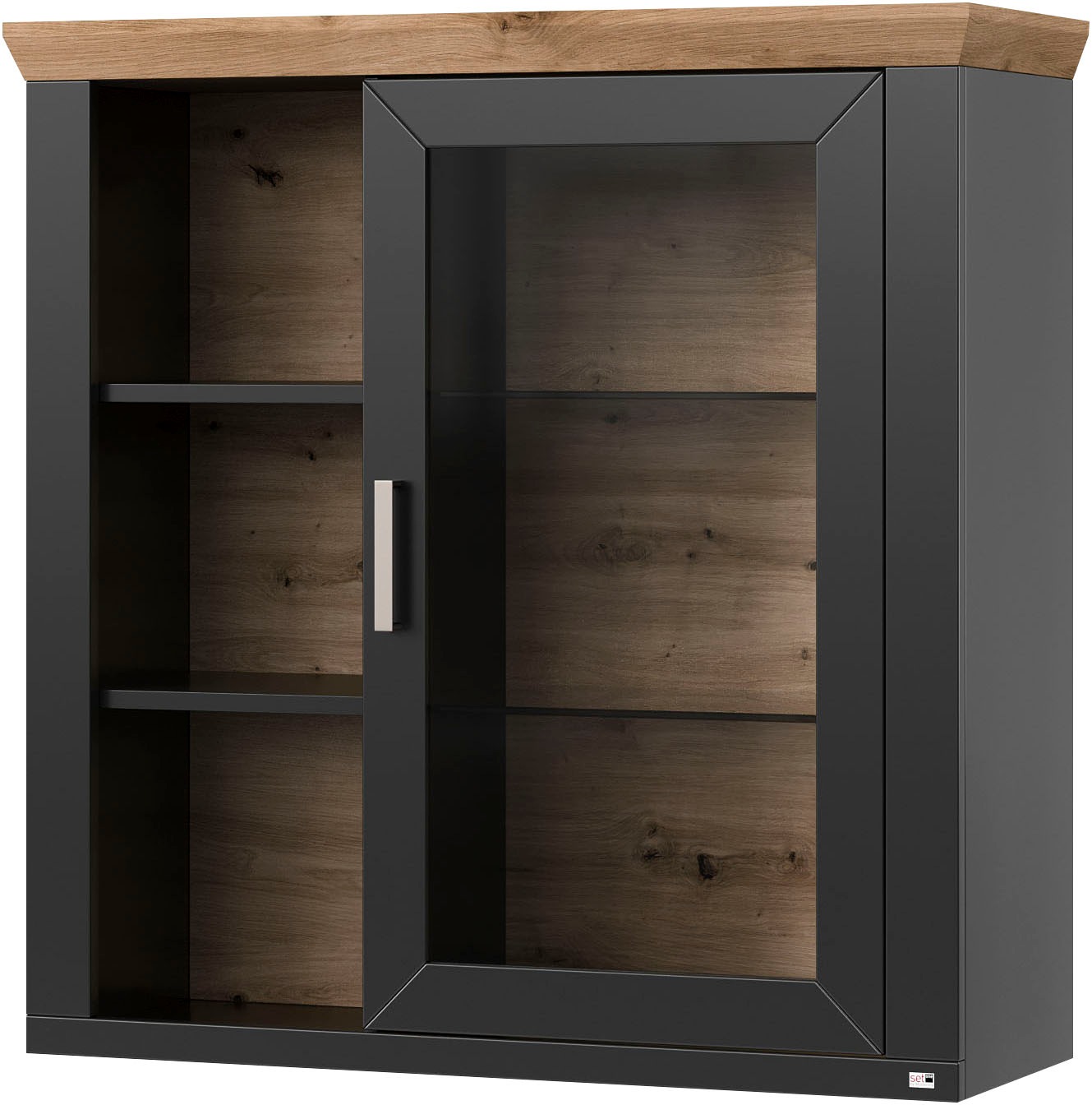 set one by Musterring Hängeschrank "York" Typ 21, mit Glastür, offene Fäche günstig online kaufen