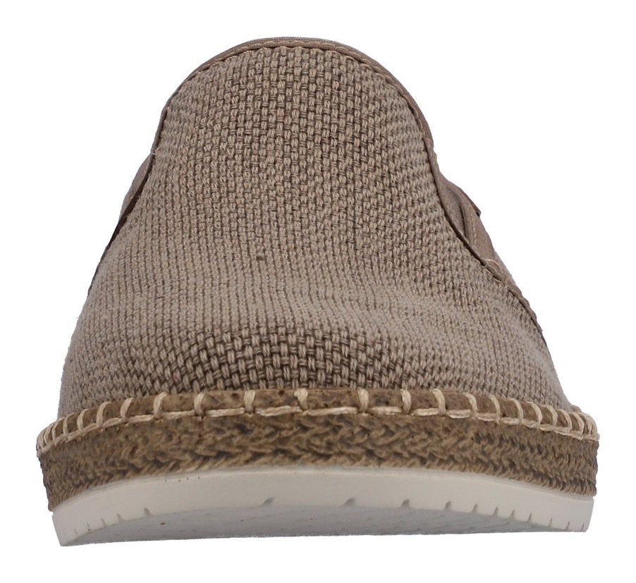 Rieker Espadrille, Slipper, Strandschuh, Sommerschuh mit Stretcheinsätzen