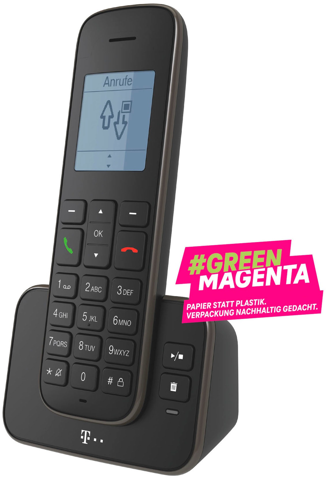 Telekom Schnurloses DECT-Telefon »Sinus A207« (Mobilteile: 1 ) Erweiterungsmöglichkeit für bis zu 5 Mobilteile