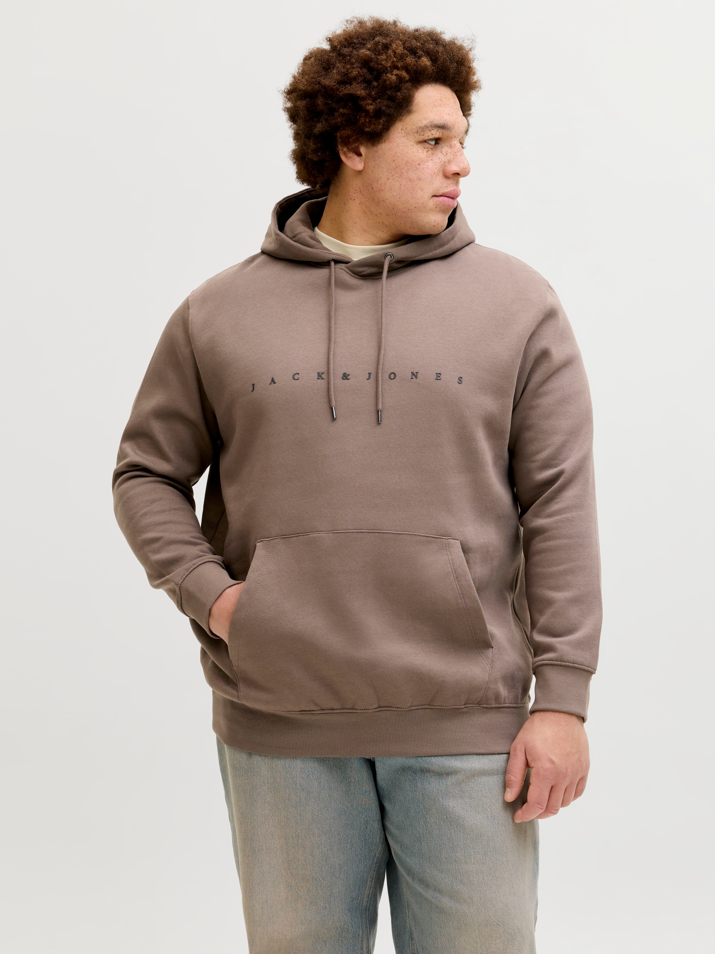 Jack & Jones PlusSize Kapuzensweatshirt »JJESTAR JJ SWEAT HOOD NOOS PLS«, Baumwollmischung, relaxed fit
