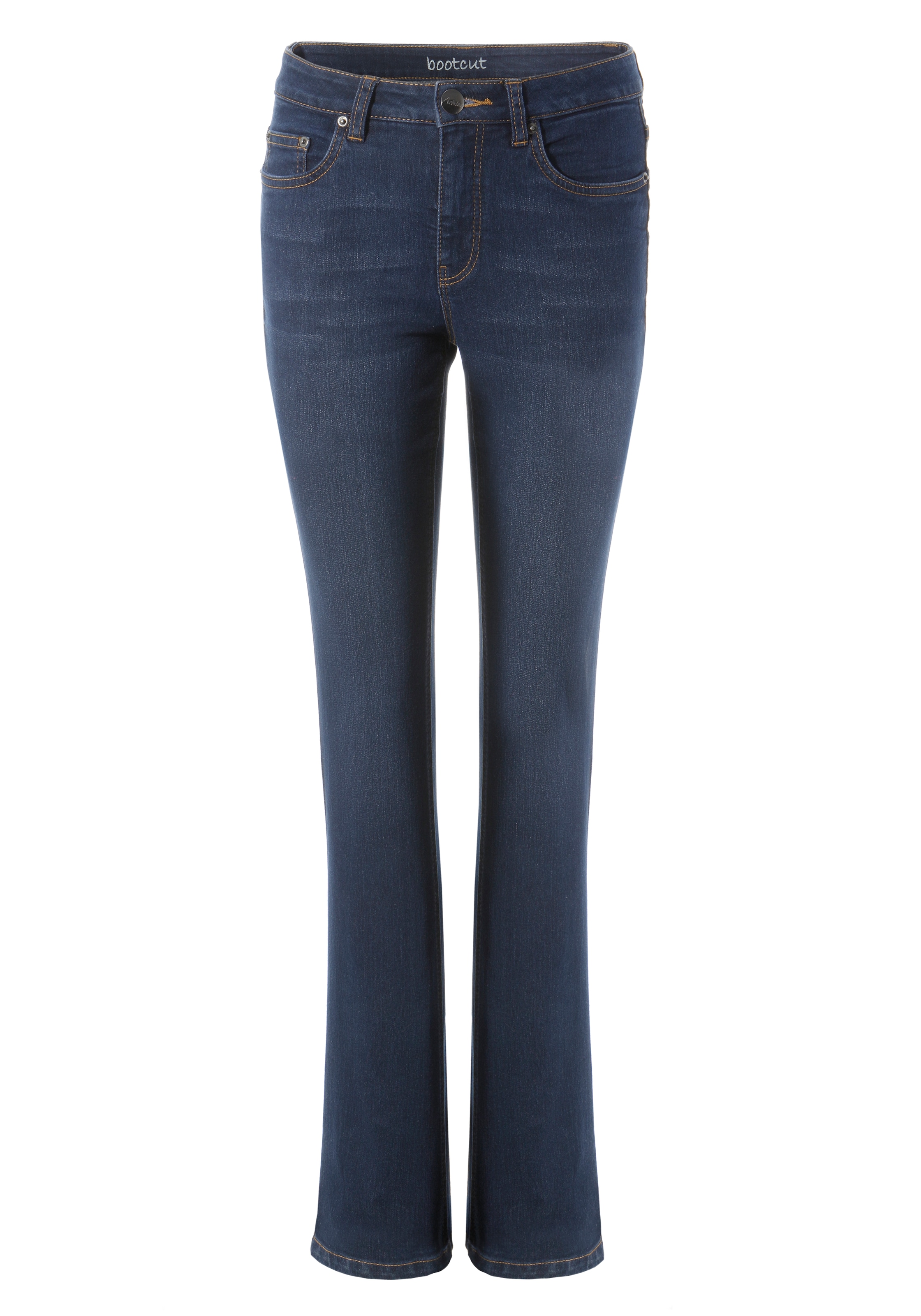Aniston CASUAL Bootcut-Jeans, im Online-Shop waist kaufen regular