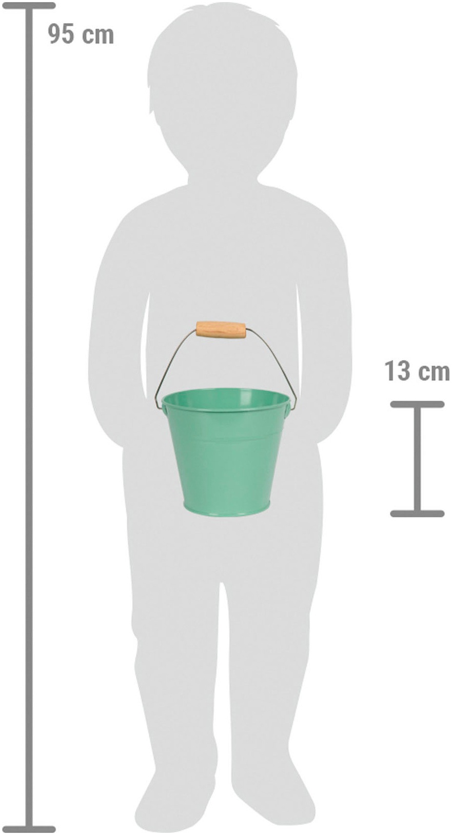 Small Foot Kinder-Gartenset »Handschaufel-Set + Eimer, Tiny Garden«
