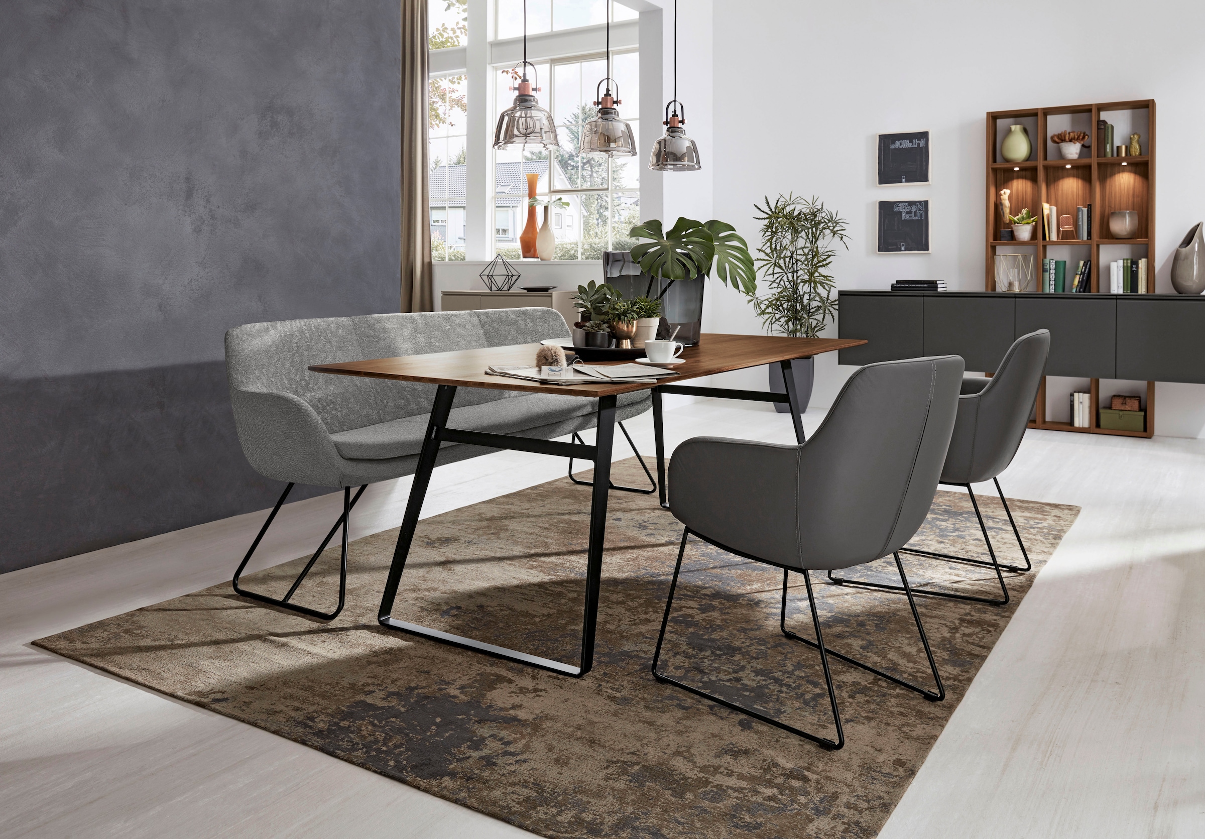 Musterring Essbank »Tavia« Schlittengestell in drei Ausführungen, Breite 180, 200 oder 220 cm