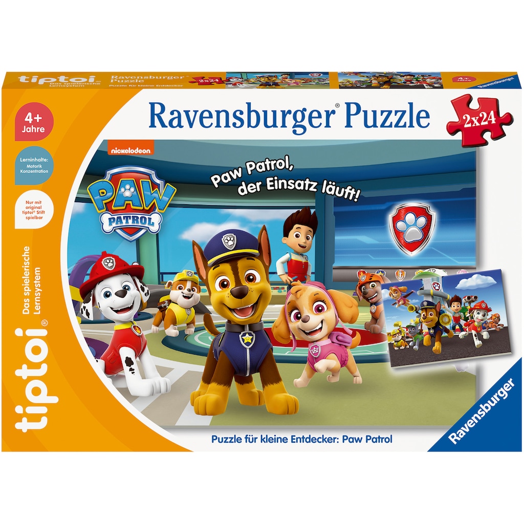 Ravensburger Puzzle »tiptoi® Puzzle für kleine Entdecker: PAW Patrol«