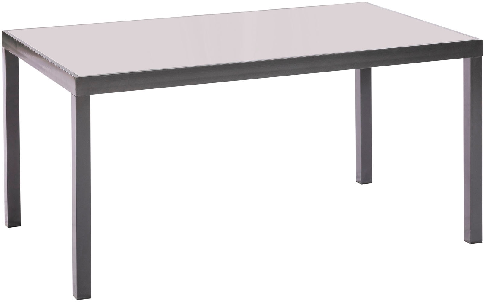 MERXX Garten-Essgruppe »»Milano««, (Set, 7 tlg.), Sessel stapelbar, graue Glasplatte