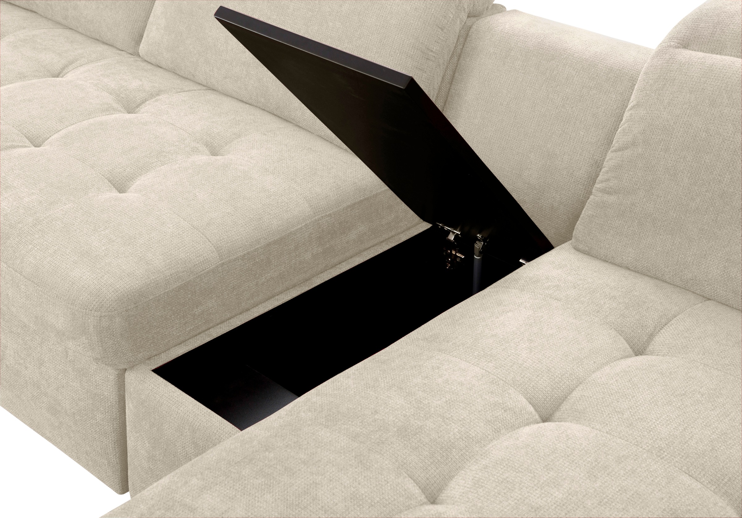 sit&more Wohnlandschaft »Stardust U-Form«, inklusive Kopfteilverstellung, Armlehnenfunktion und Tischelement