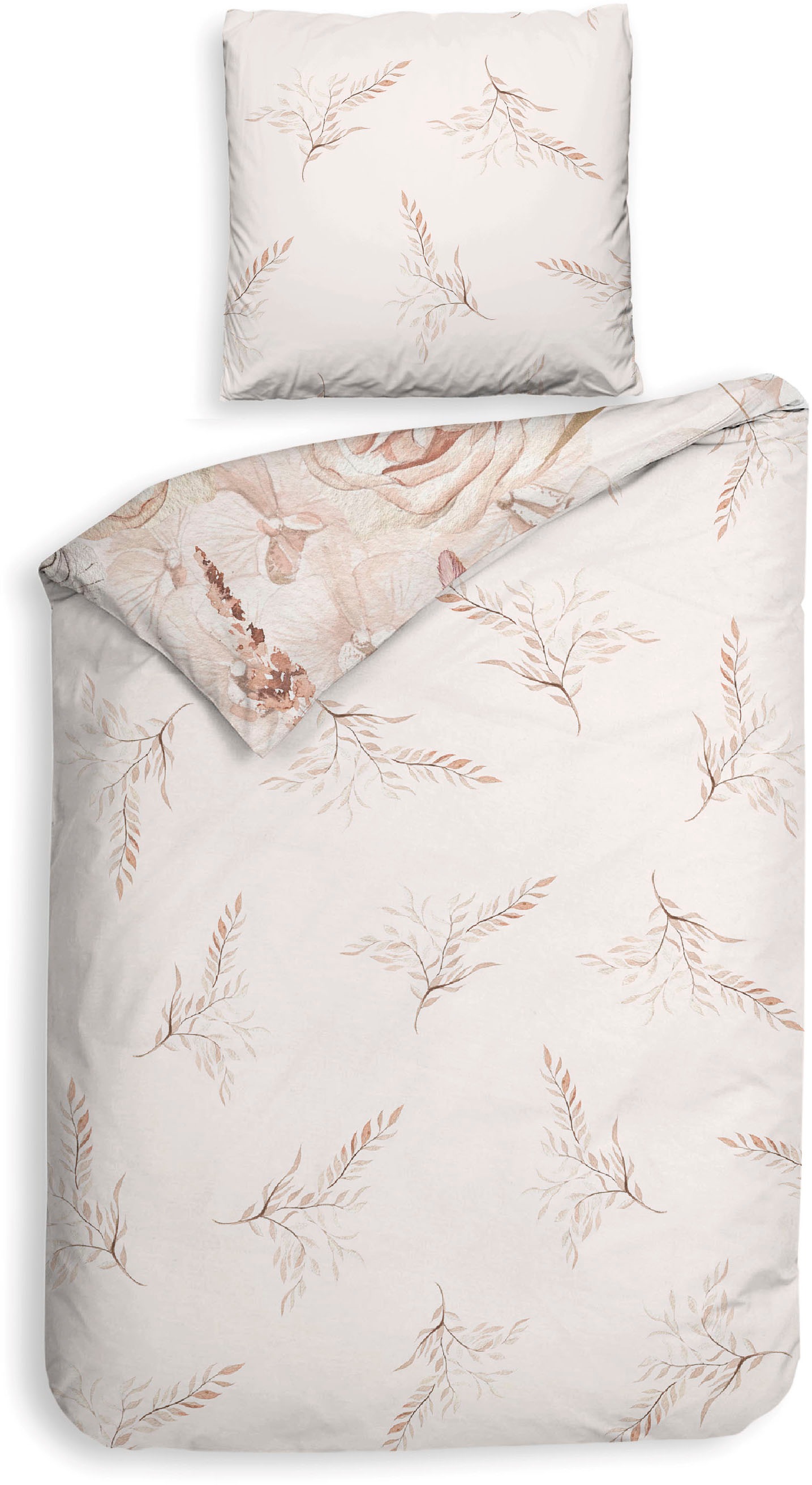 Heckett & Lane Bettwäsche »Pioggia« 2 Stk. tlg. 100% Baumwolle, hochwertiges Mako-Satin, Bettwäsche ab 135x200 cm.