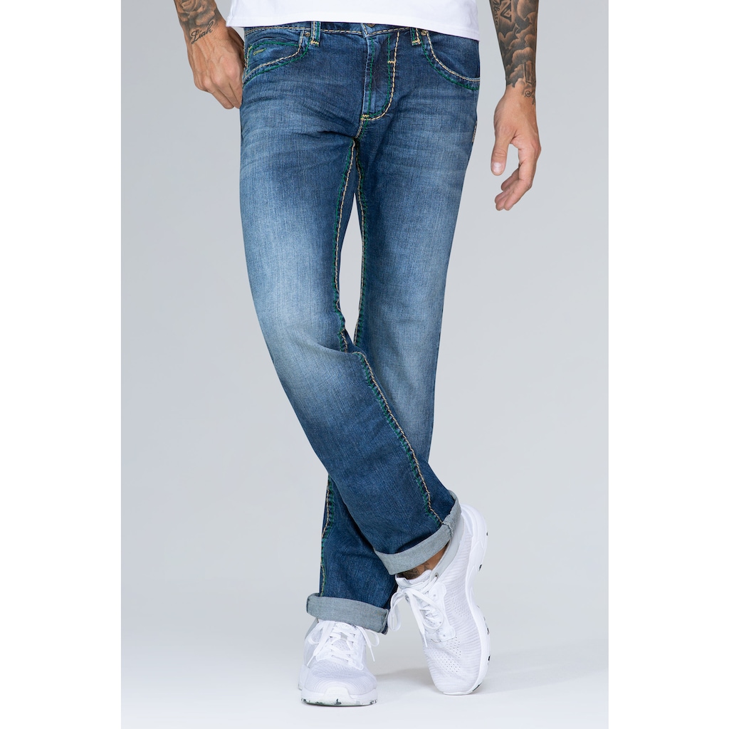 CAMP DAVID Regular-fit-Jeans »NI:CO« mit Used-Waschung